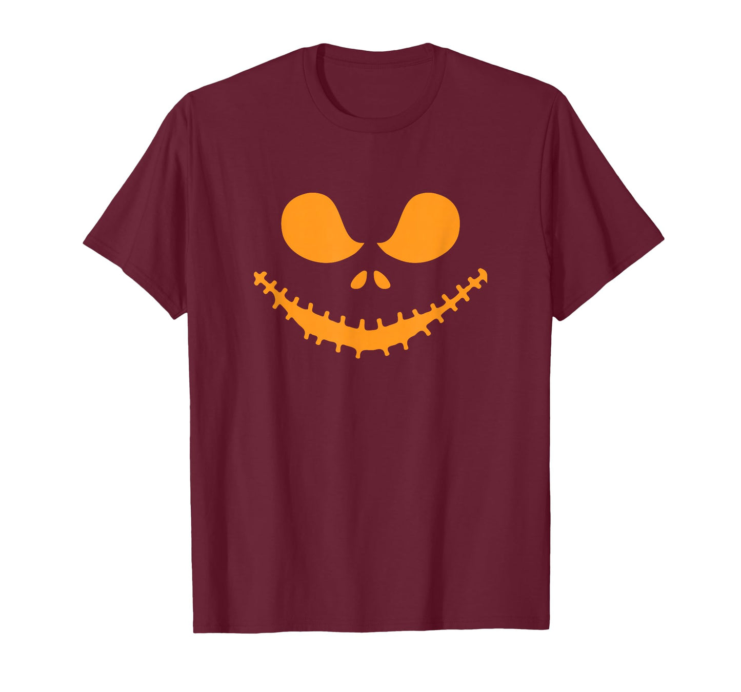 Jack O Lantern Face Pumpkin Lazy Halloween Costume Men Boys T-Shirt