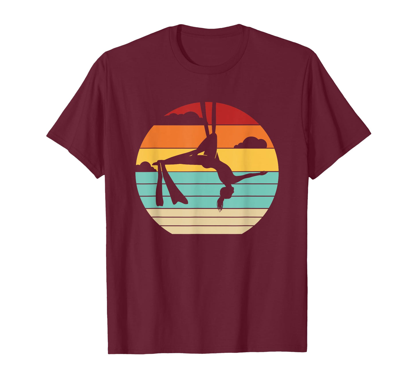 Retro Aerial Yoga Aerialist Gymnastics Dancer Aerial Silks T-Shirt