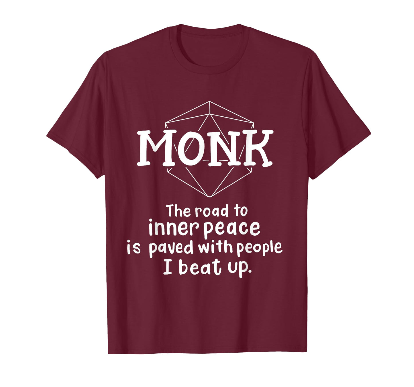 RPG Gamer Monk Funny Character Joke Roleplaying Games T-Shirt