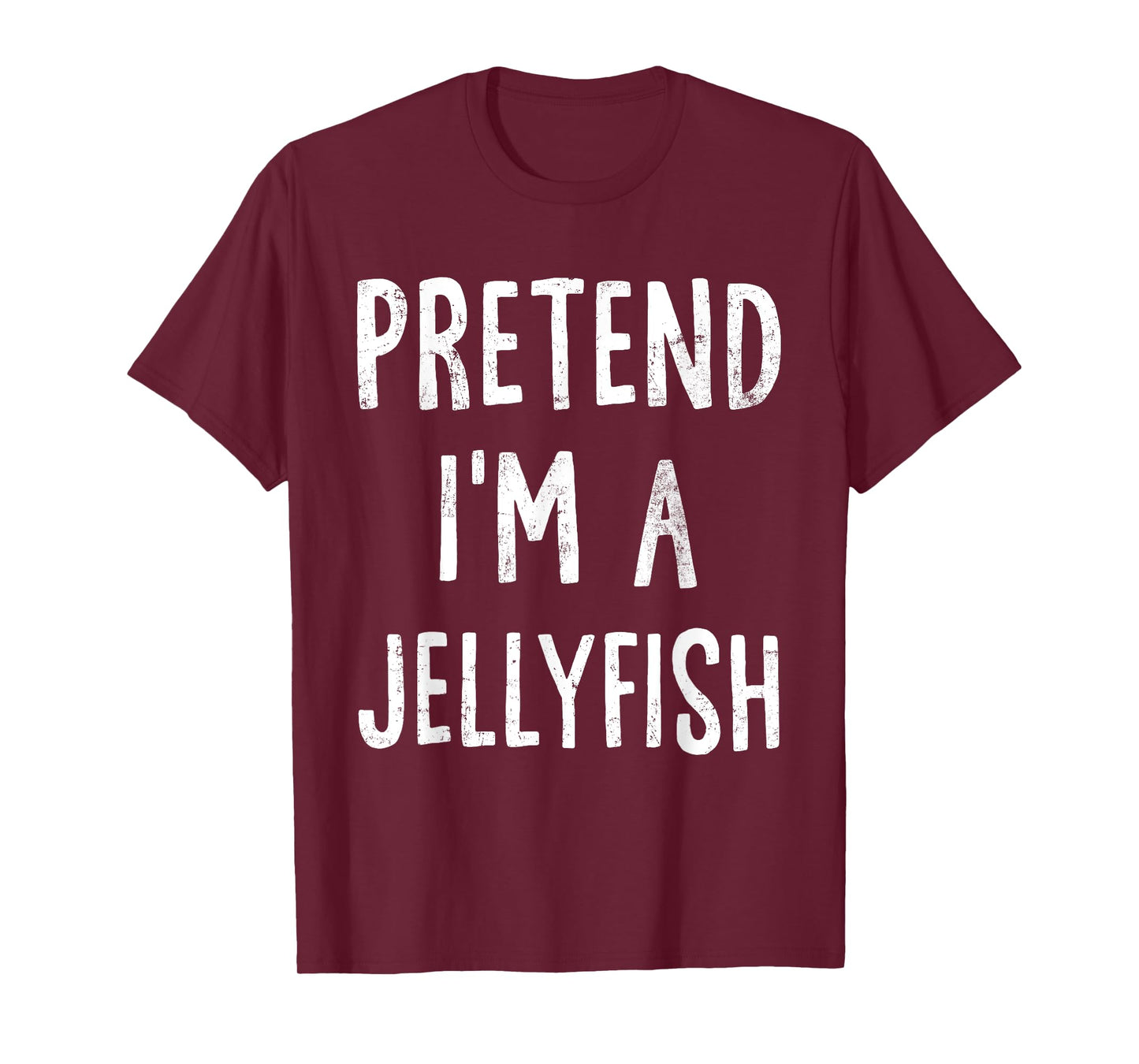Pretend I'm A Jellyfish Lazy Halloween Costume Matching T-Shirt