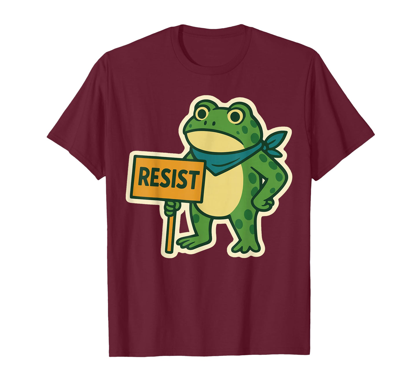 Portland Frog Protest Resist Funny Portland Frog ICE Protest T-Shirt
