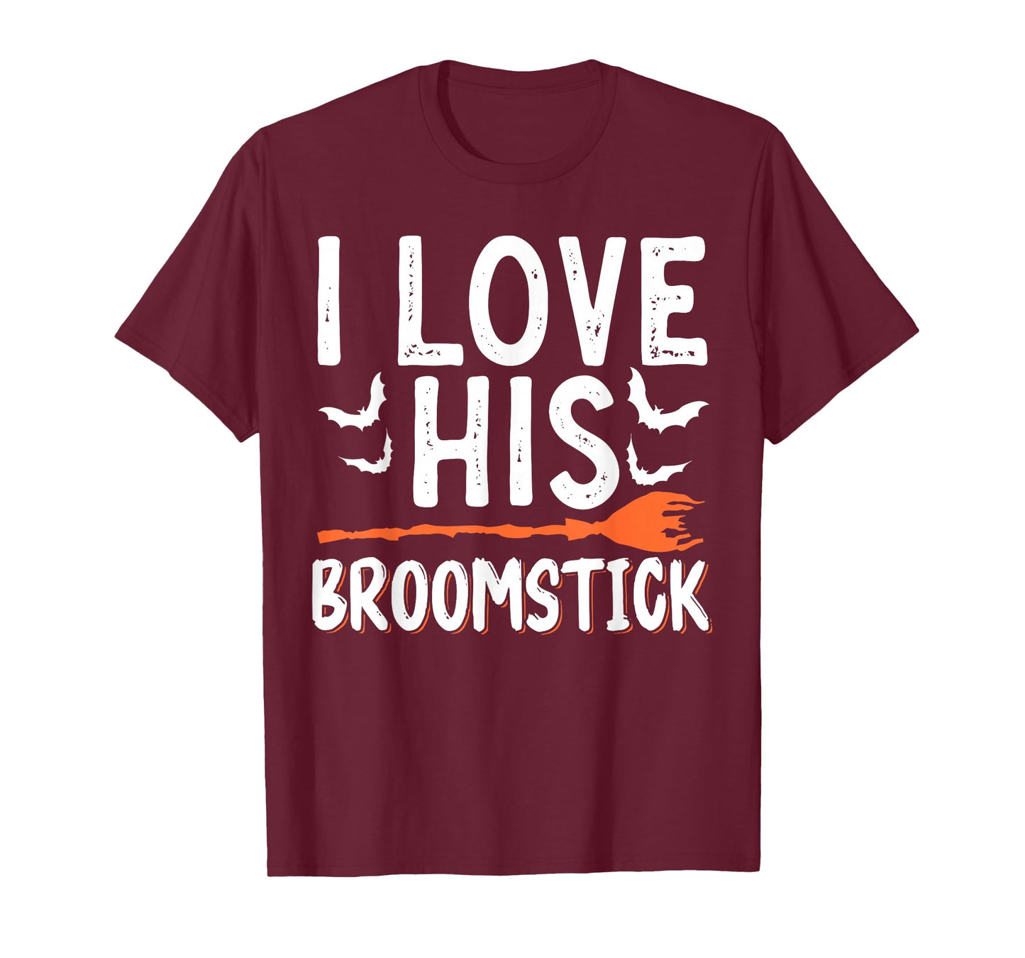 I Love His Broomstick I Love Her Pumpkins T-Shirt