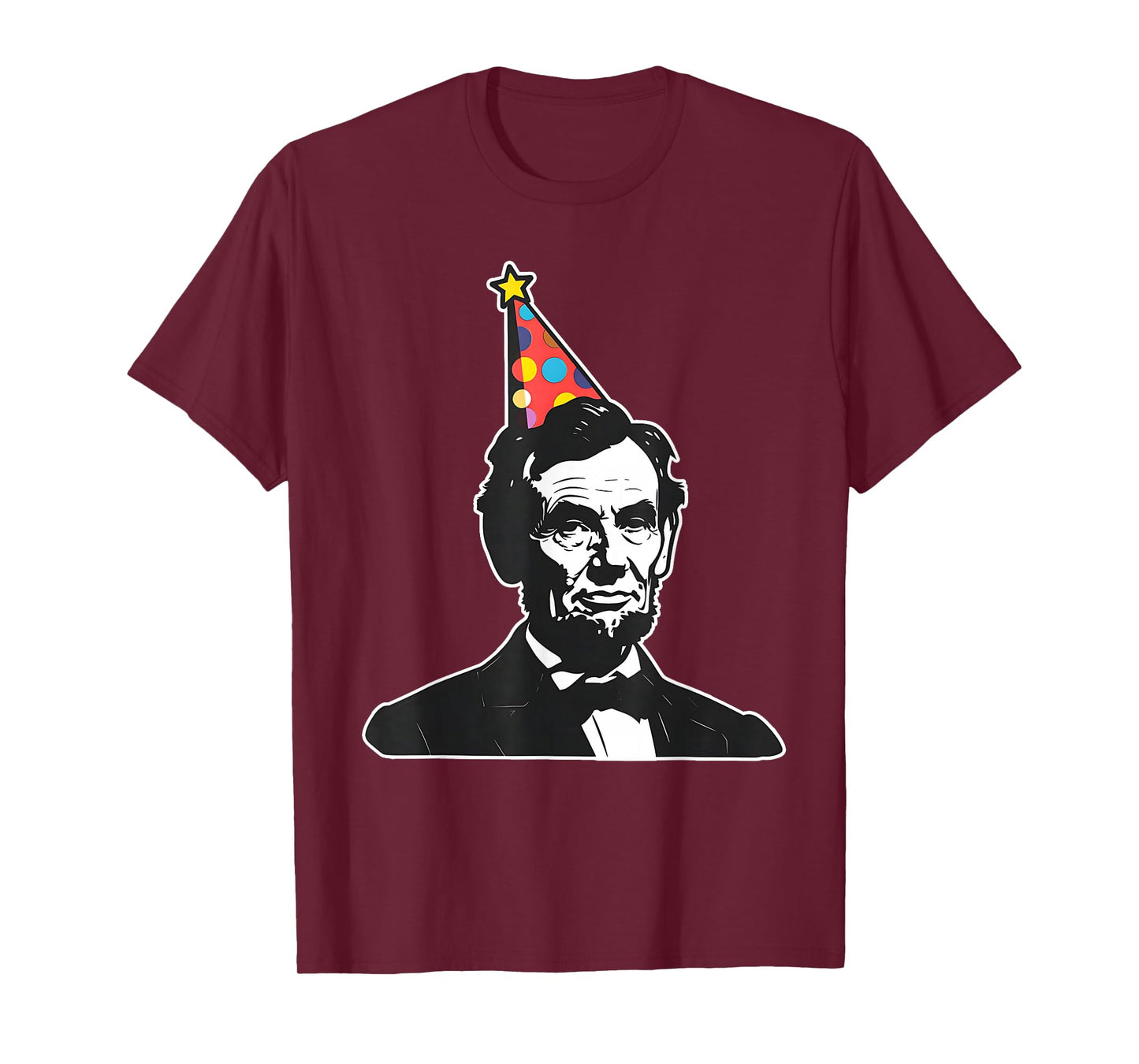 Party like a patriot USA America Hilarious Apparel Funny President Abe Abraham Lincoln's Birthday T-Shirt, Small, Black