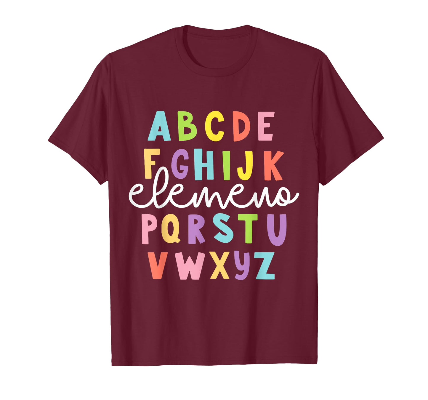 Alphabet ABC Elemeno Teacher Student Back To School Gift T-Shirt