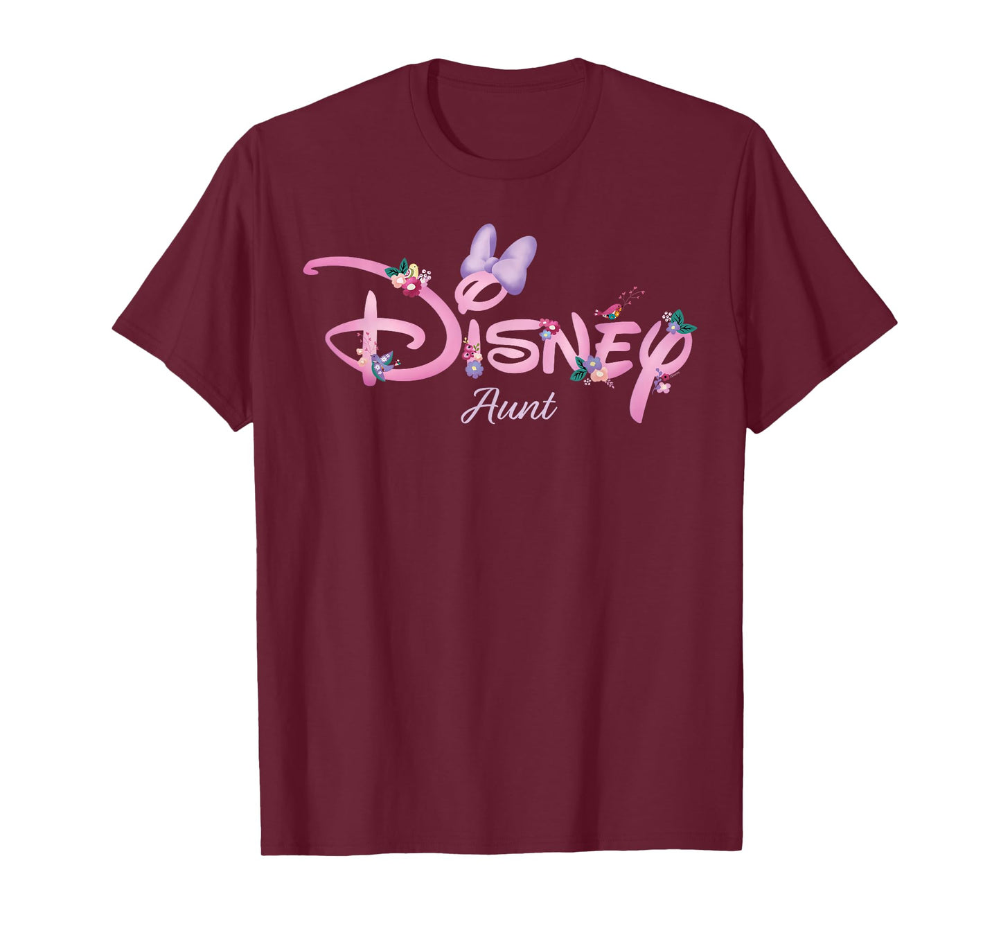 Disney Aunt Minnie Mouse Logo Family Trip Birthday Gift T-Shirt