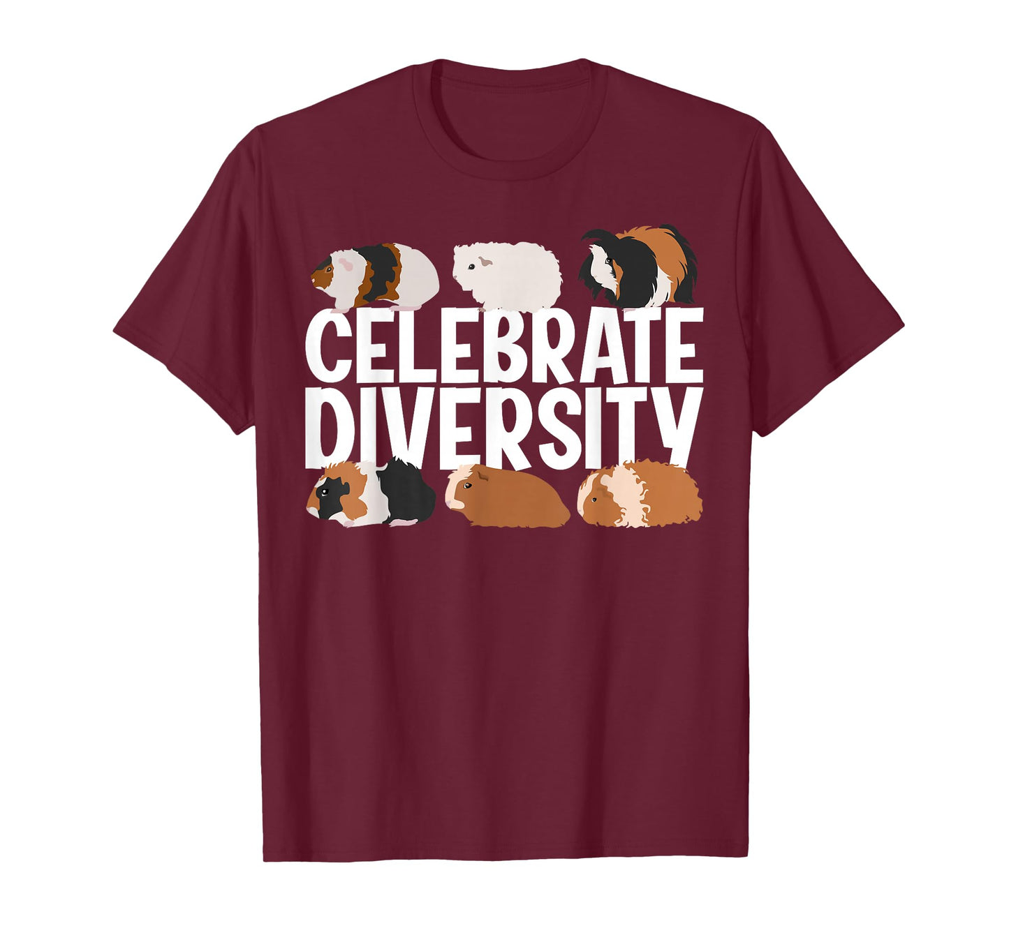 Cute Guinea Pig Art for Men Women Adult Guinea Pig Lover T-Shirt