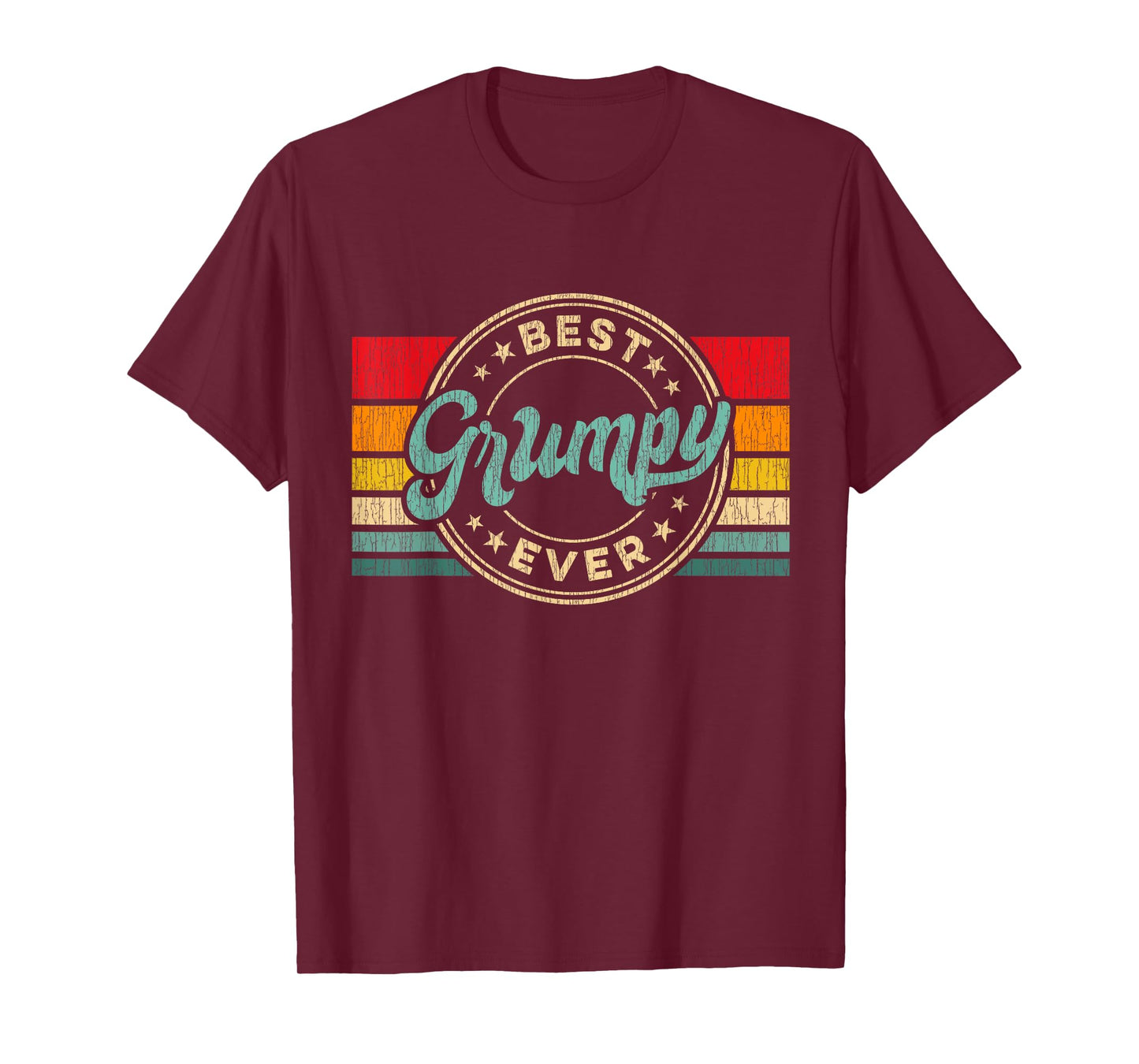 Best Grumpy Ever Vintage Retro Father's Day Gift T-Shirt