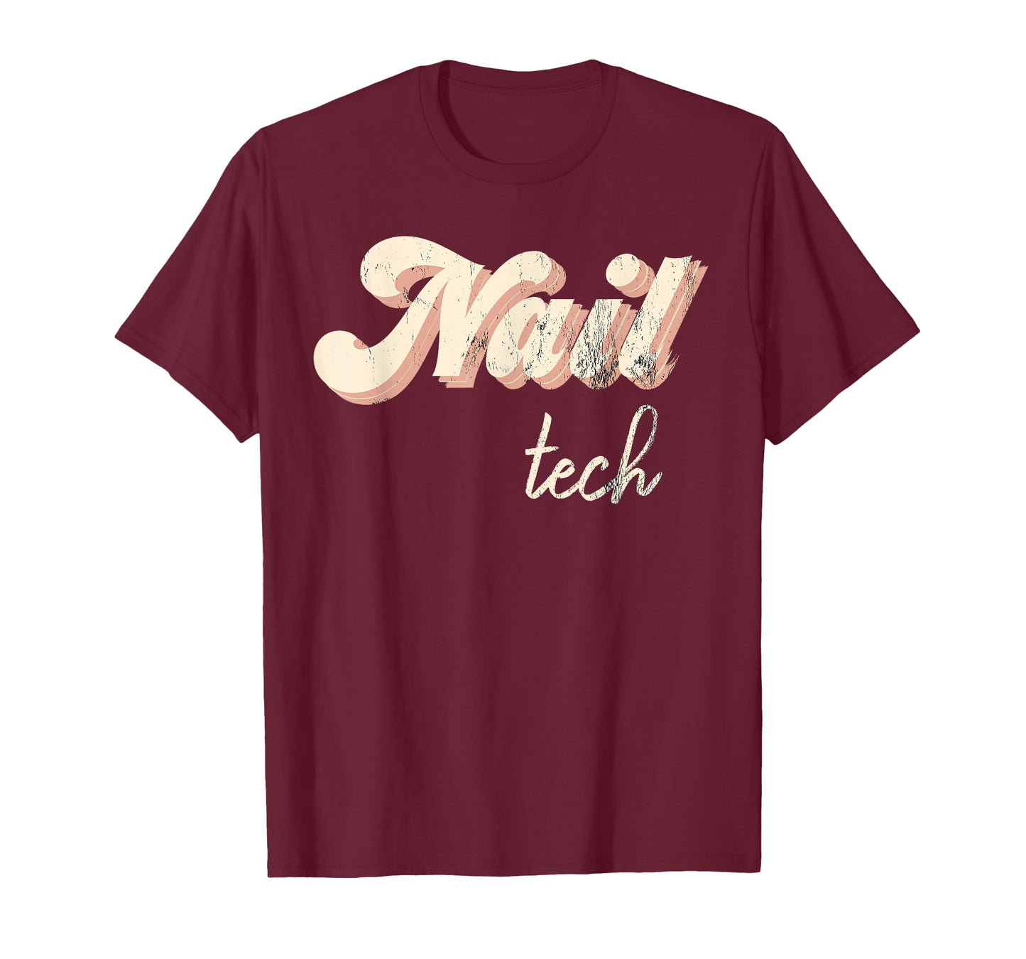 Vintage Nail Technician Tee Retro Nail Hustler Nail Tech T-Shirt