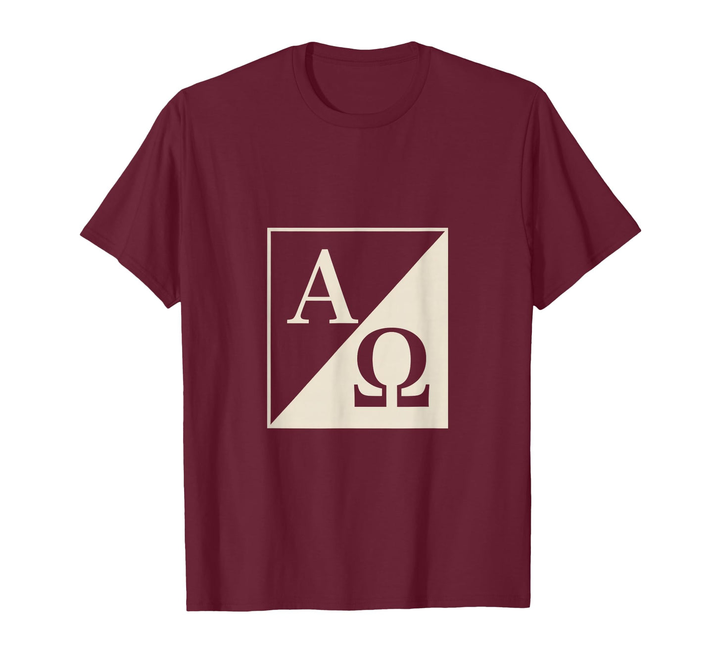 Alpha Omega Christian Symbol A and Omega Faith Emblem T-Shirt