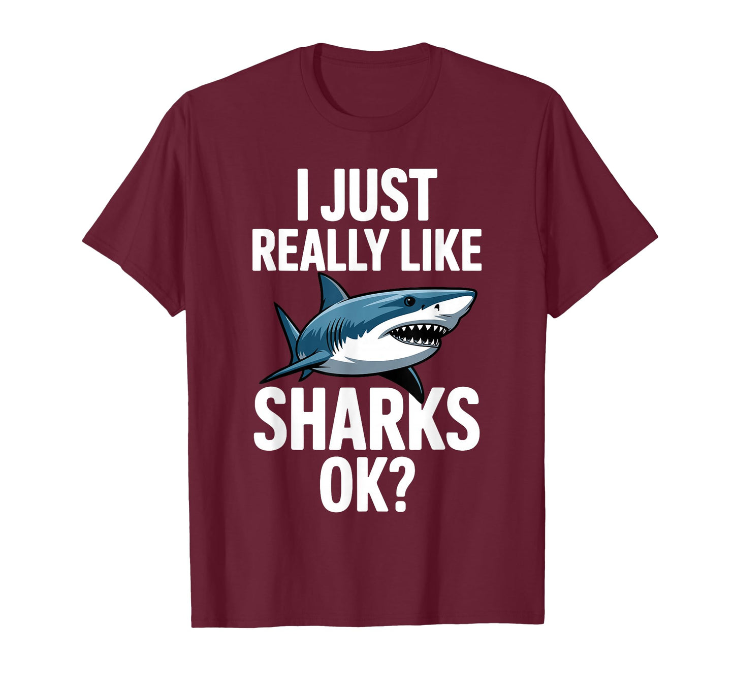 Cool Shark Art for Men Women Great White Hammerhead Shark T-Shirt