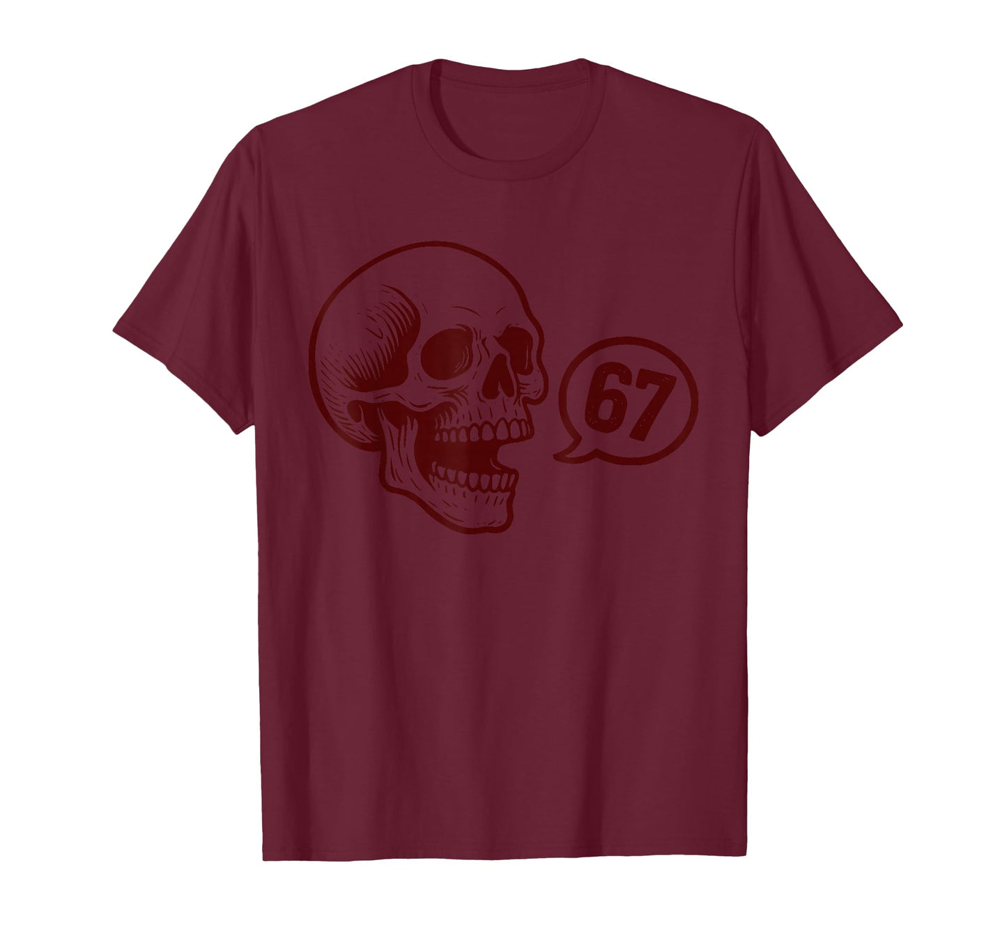 67 Halloween Skeleton Six Seven Meme Brainrot Funny Boys T-Shirt