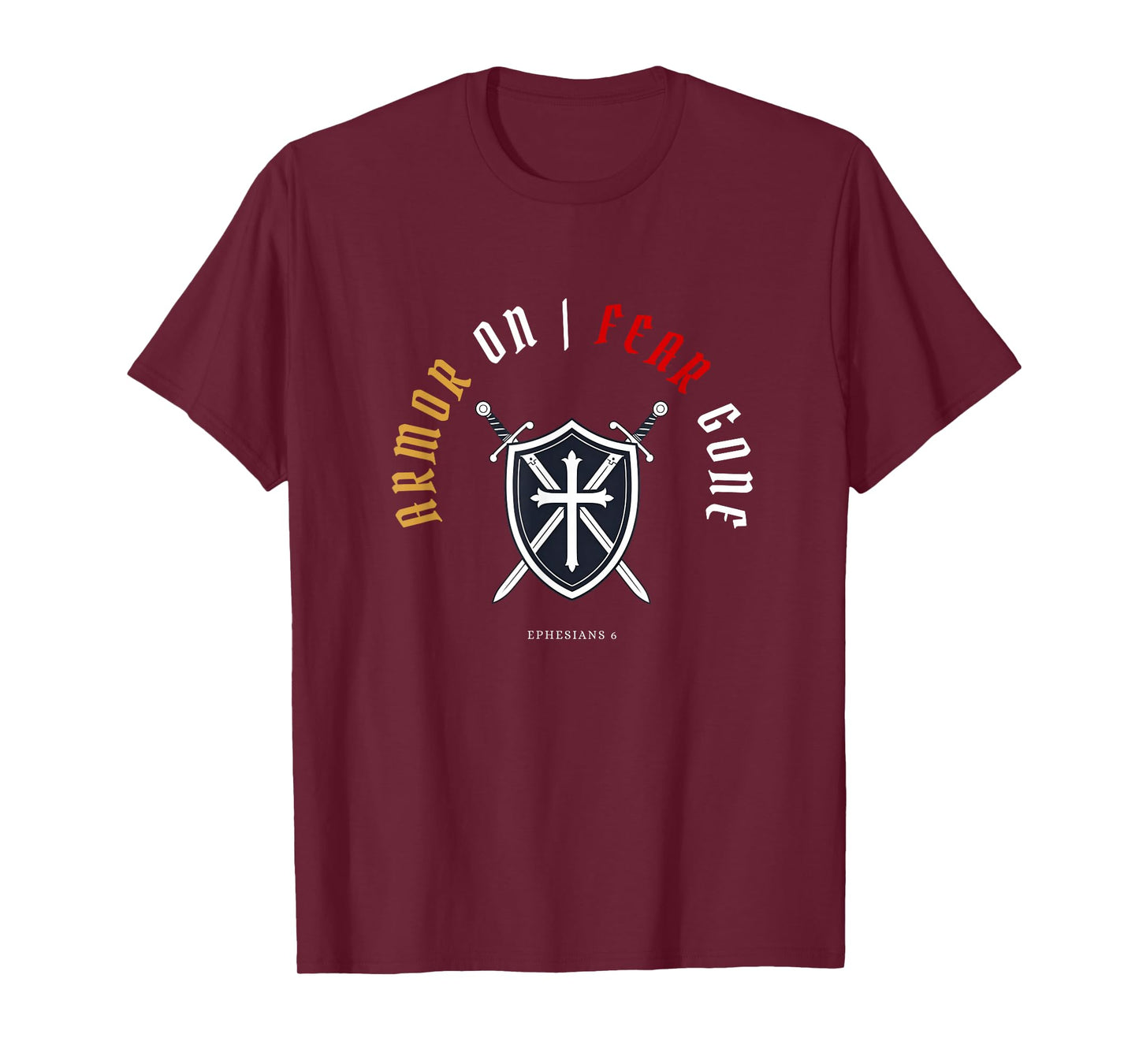 Armor of God | Christian Bold Faith Over Fear Halloween T-Shirt