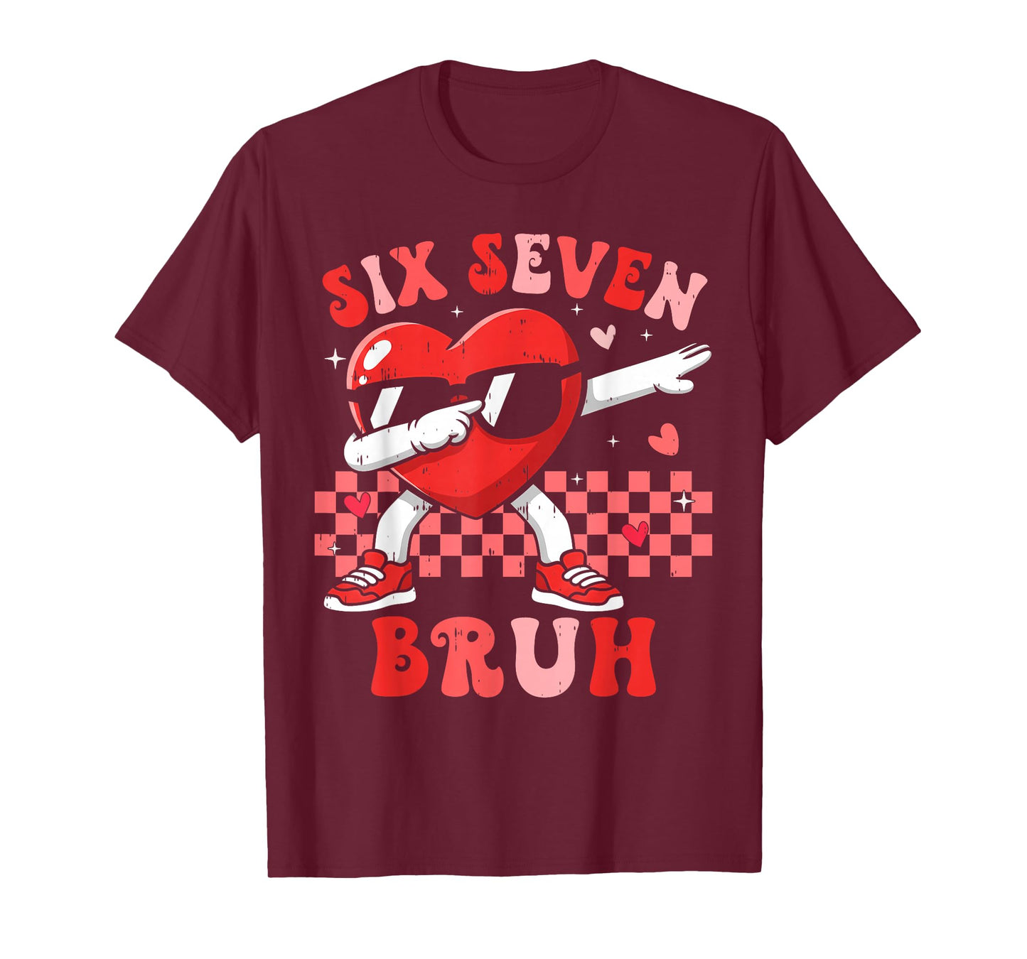 Six Seven 67 Meme Cool Valentine’s for Teens Boys Girls Kids T-Shirt