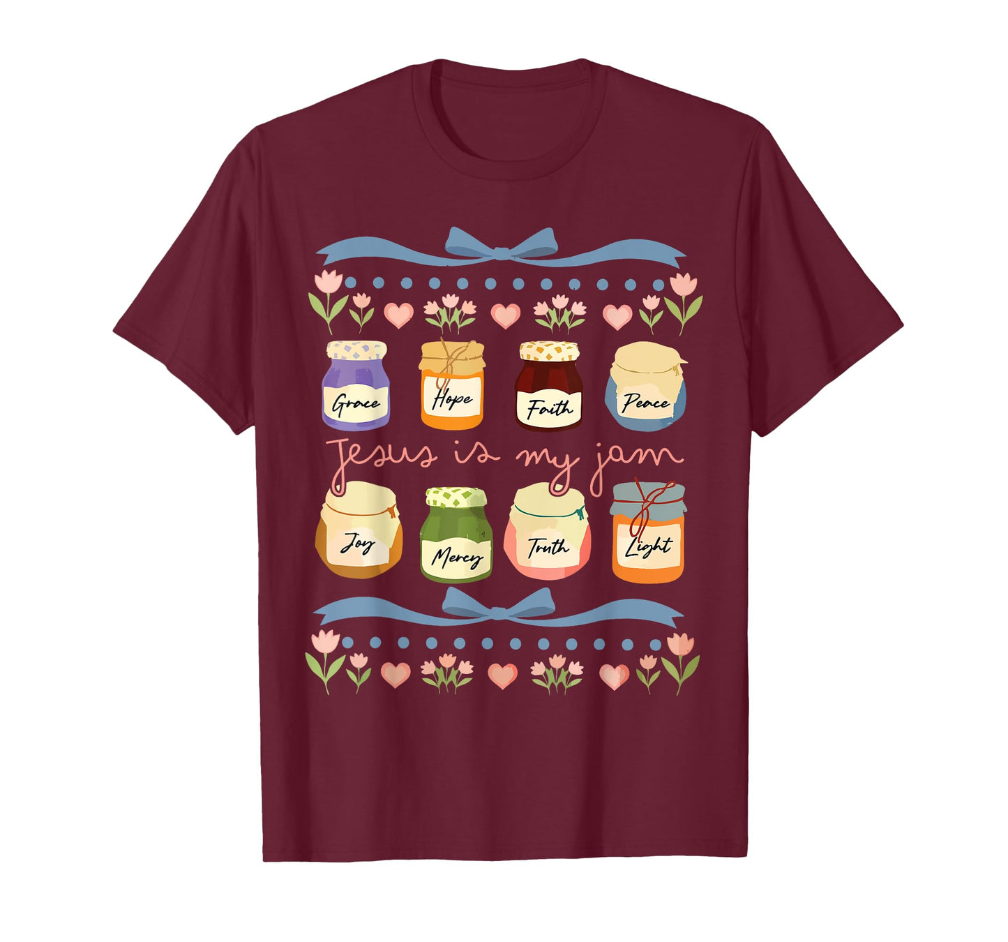 Jesus is My Jam and Im Here to Spread Christian Bible Verse T-Shirt