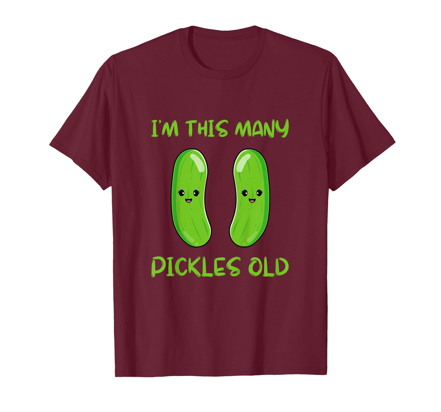 I'm This Many Pickles Old - 2nd Birthday 2 Years Old Bday T-Shirt