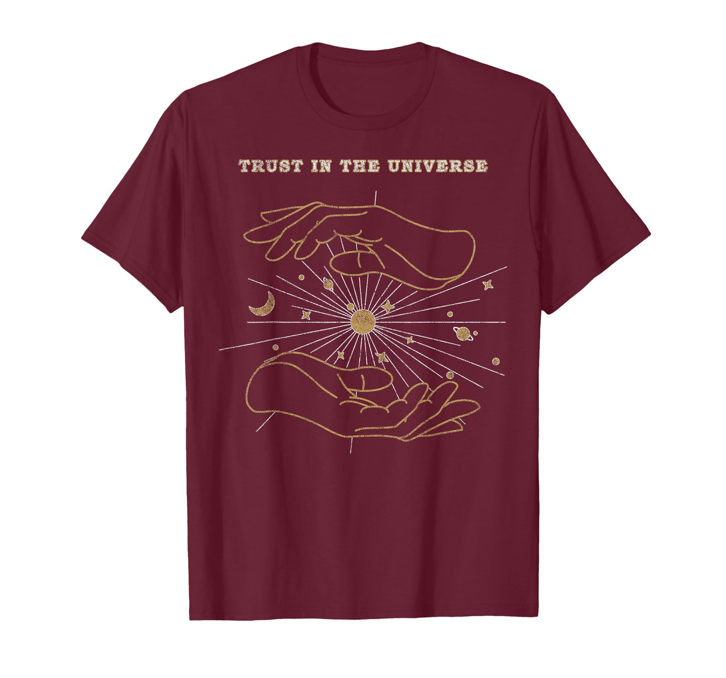 Trendy Hands Trust In The Universe T-Shirt