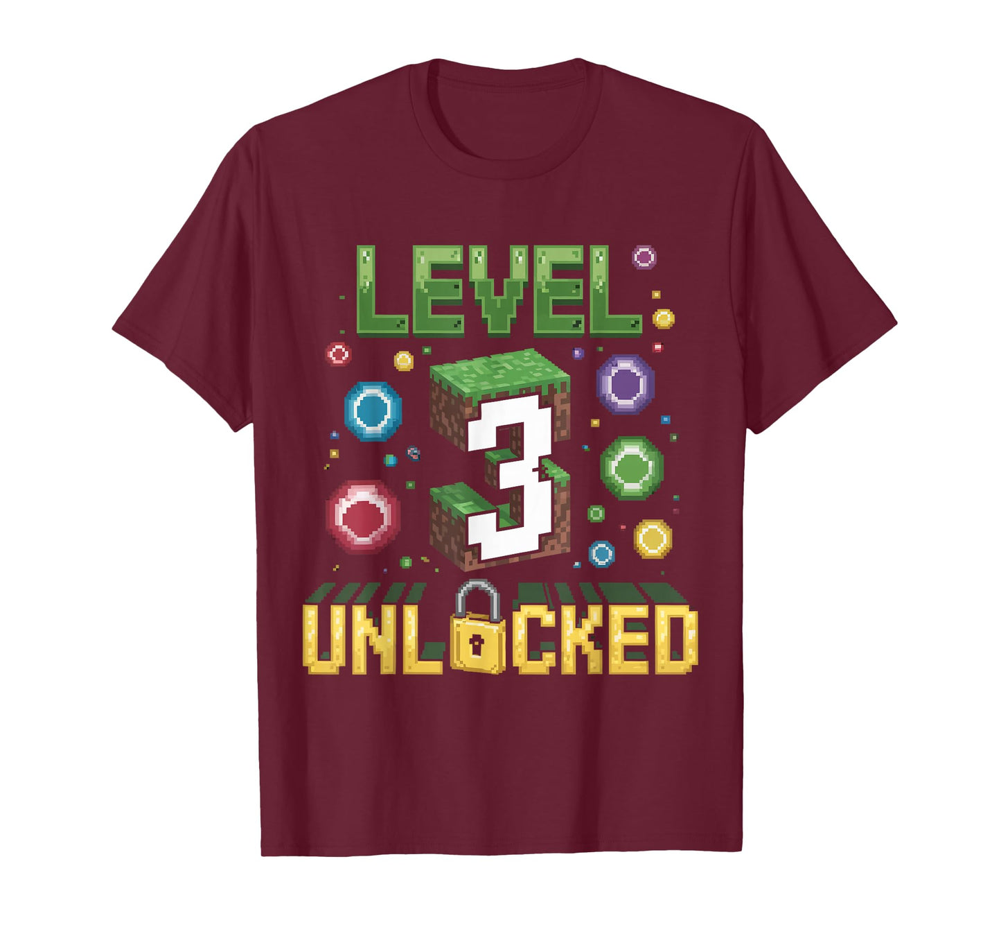 Birthday Children's Shirt Level 3 Unlocked 3 T-Shirt