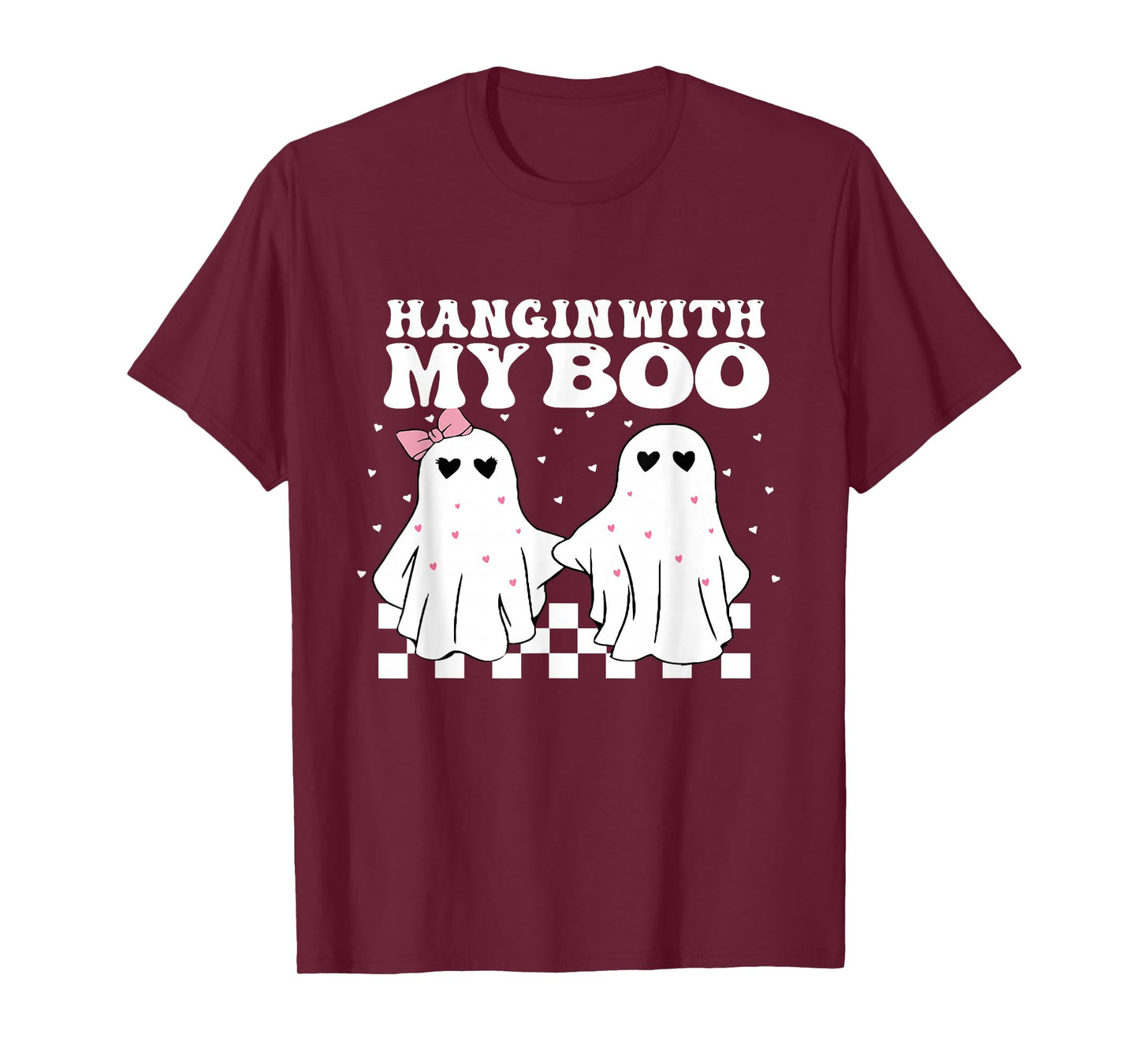Hangin' With my Boo Couples Halloween Adult Costume His her T-Shirt