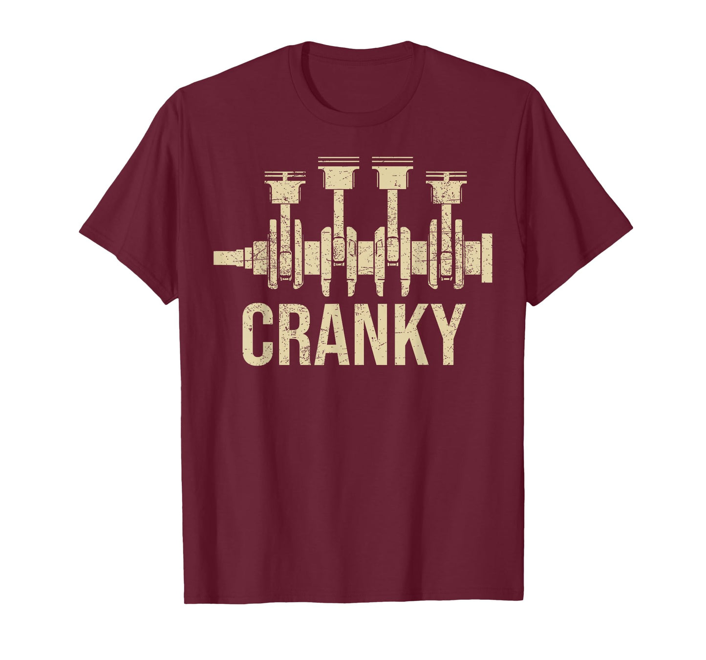 Cranky Car Engine Crankshaft Cars Lover Mechanics Father Day T-Shirt