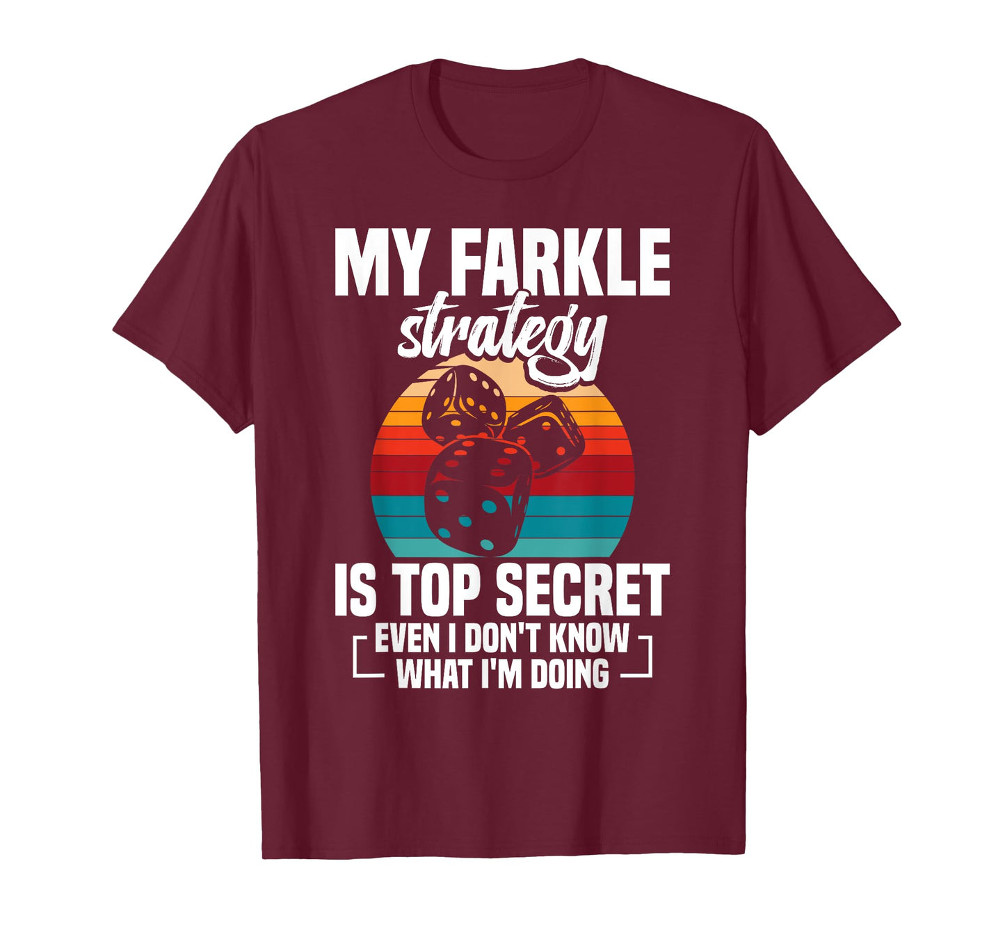 Farkle Game Night Dice Lover Club Secret Tournament Farkle T-Shirt