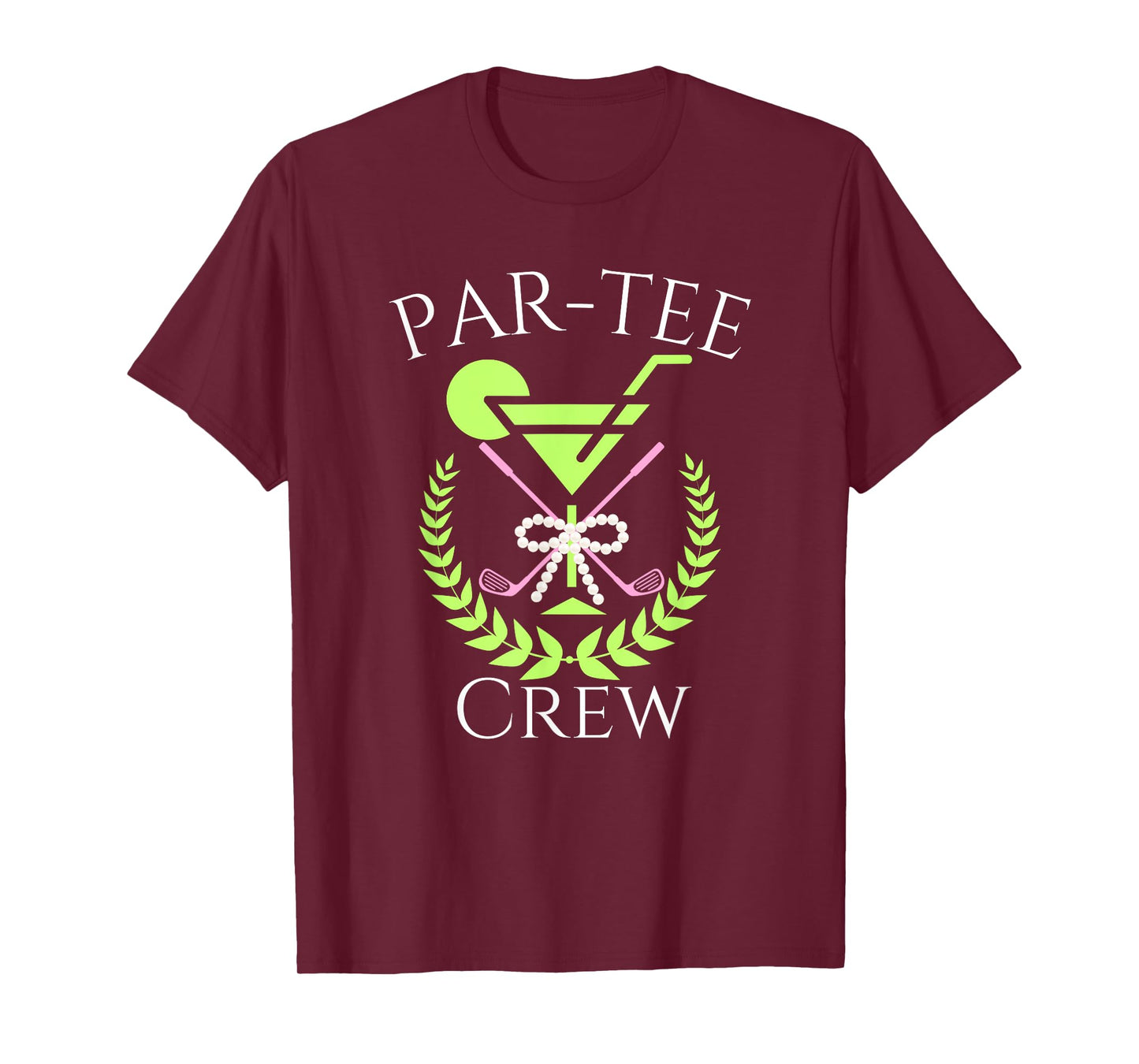 Par Tee Crew Martini Cocktails Golf Drinking Matching T-Shirt