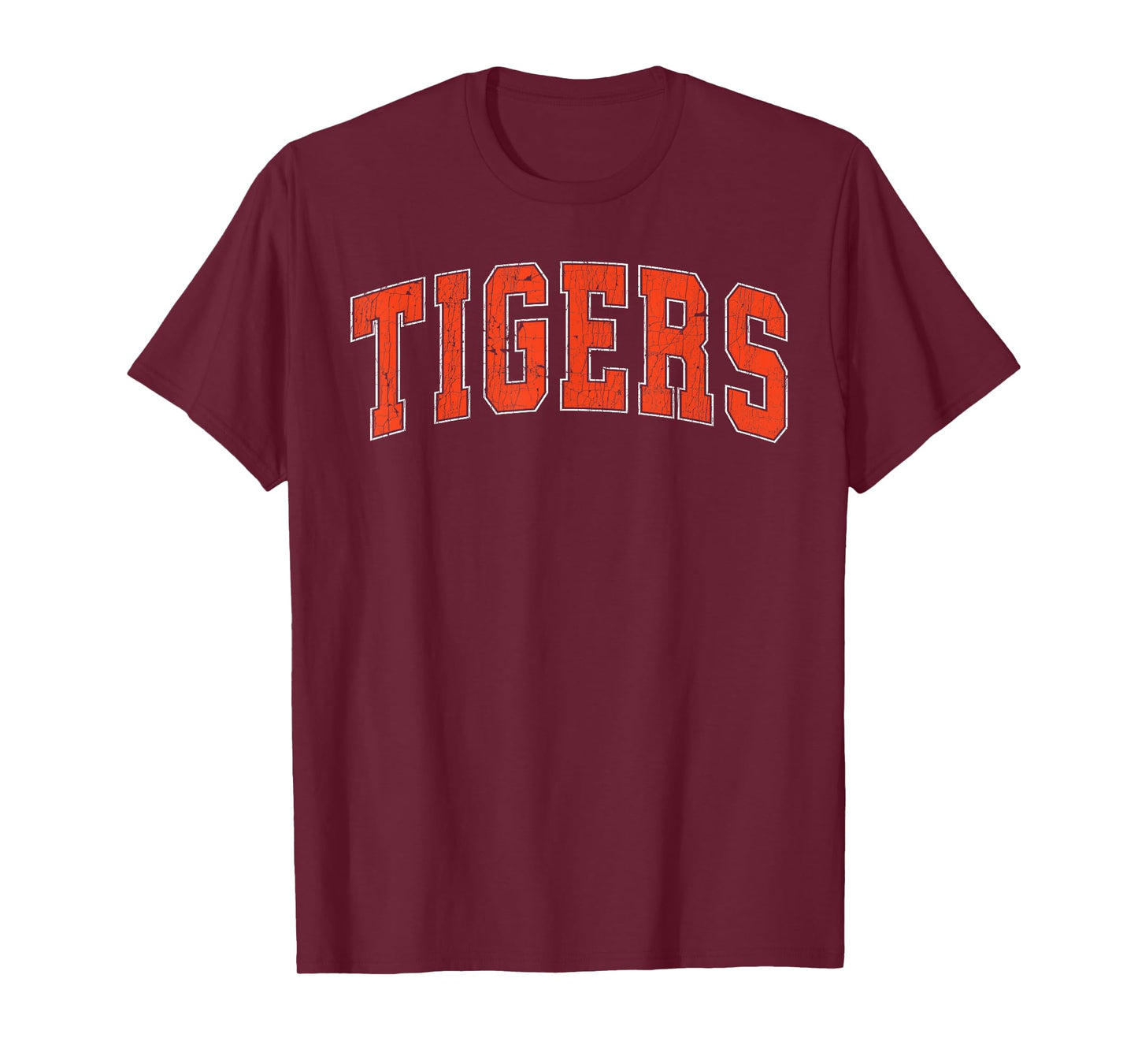 Style Classic School Sports Graphic Retro Vintage Tigers T-Shirt