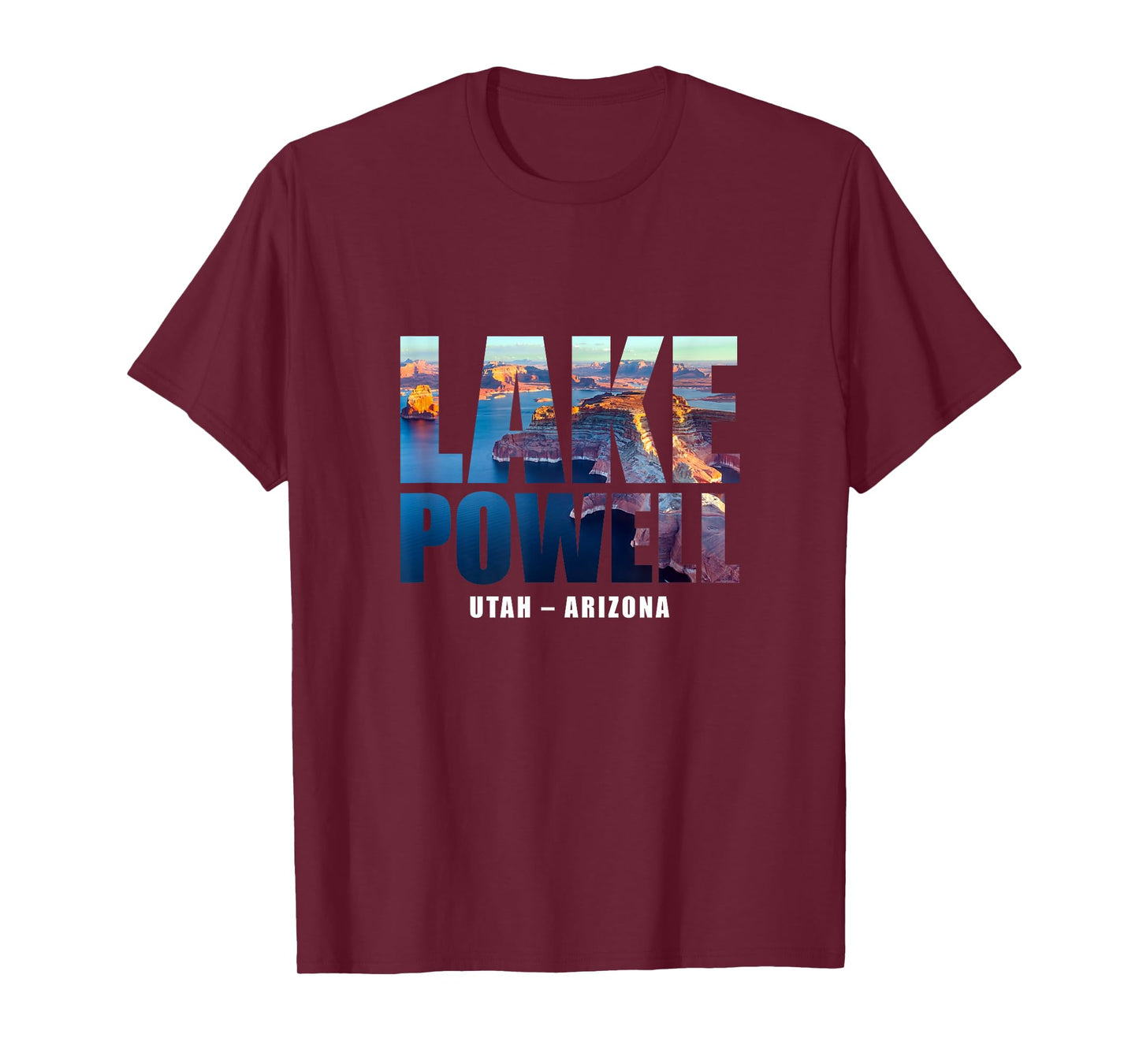 Lake Powell Landscape Inside Bold Letters Travel Souvenir T-Shirt
