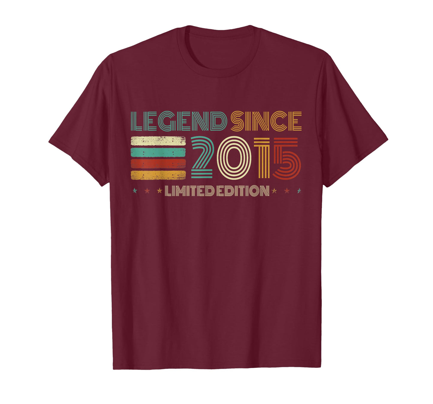 10 Years Old Legend Since 2015 10th Birthday T-Shirt