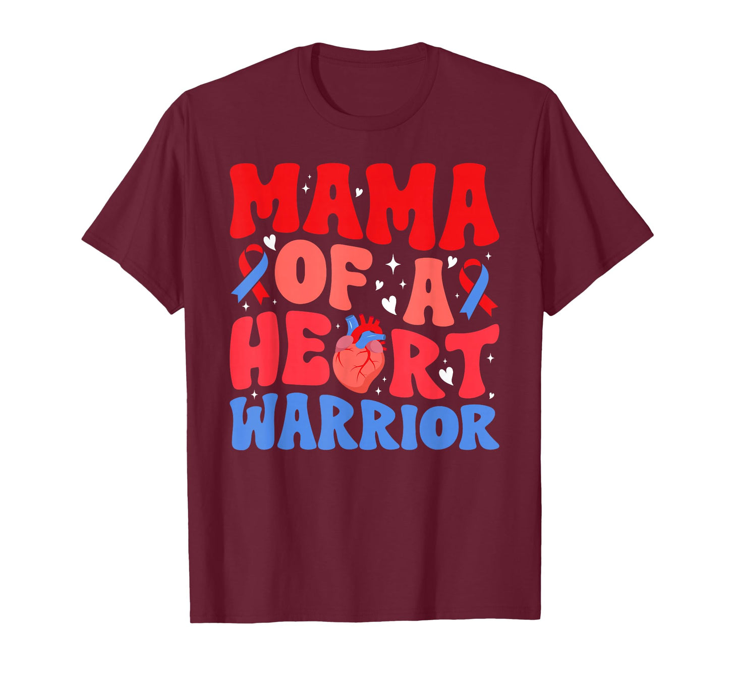 Mama of A Heart Warrior CHD Mom Congenital Heart Disease Mom T-Shirt