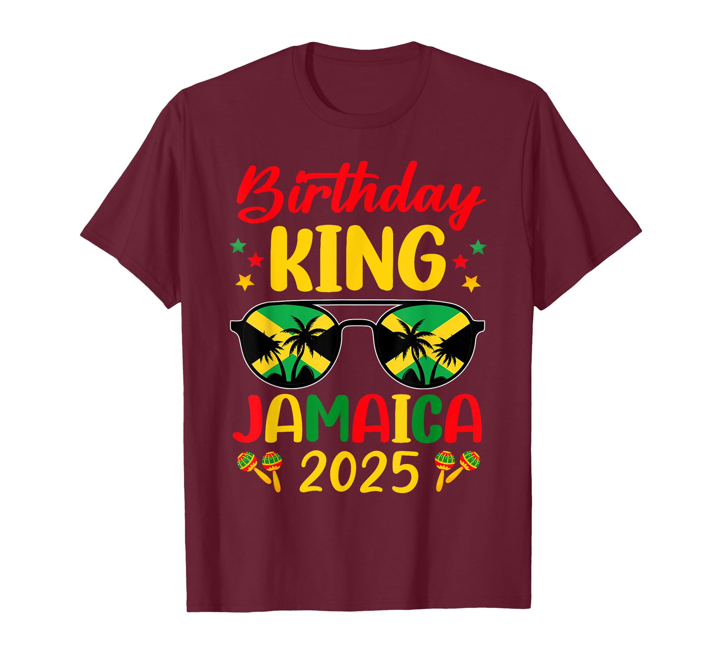 Birthday King Jamaica 2025 Jamaican Vacay Trip T-Shirt