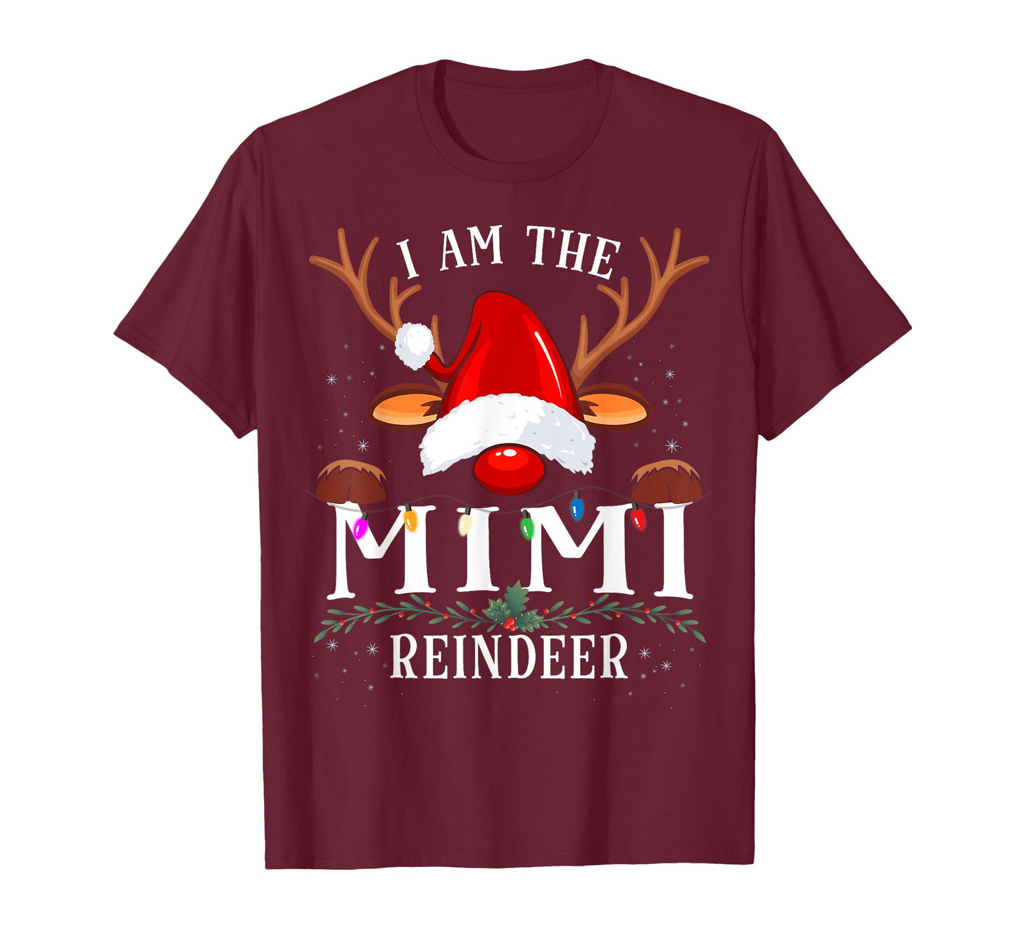 I Am The Mimi Reindeer Christmas Family T-Shirt