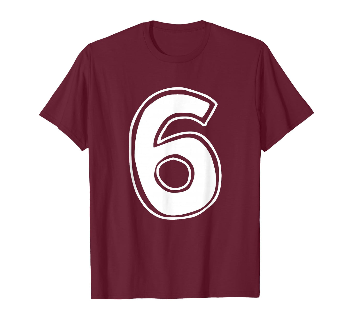 Number 6 Six Seven 6 7 Meme 67 Funny 6th Birthday 6 Years T-Shirt