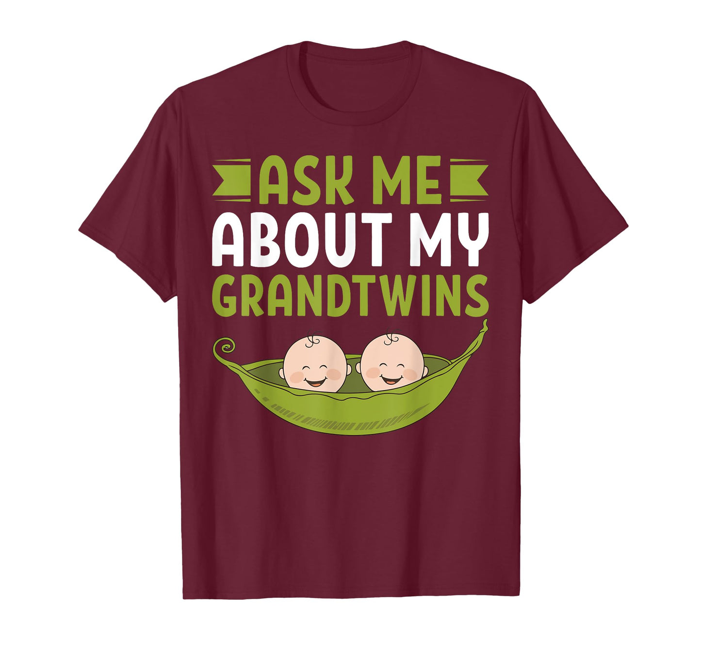 Ask Me About My Grandtwins Twin Grandpa T-Shirt