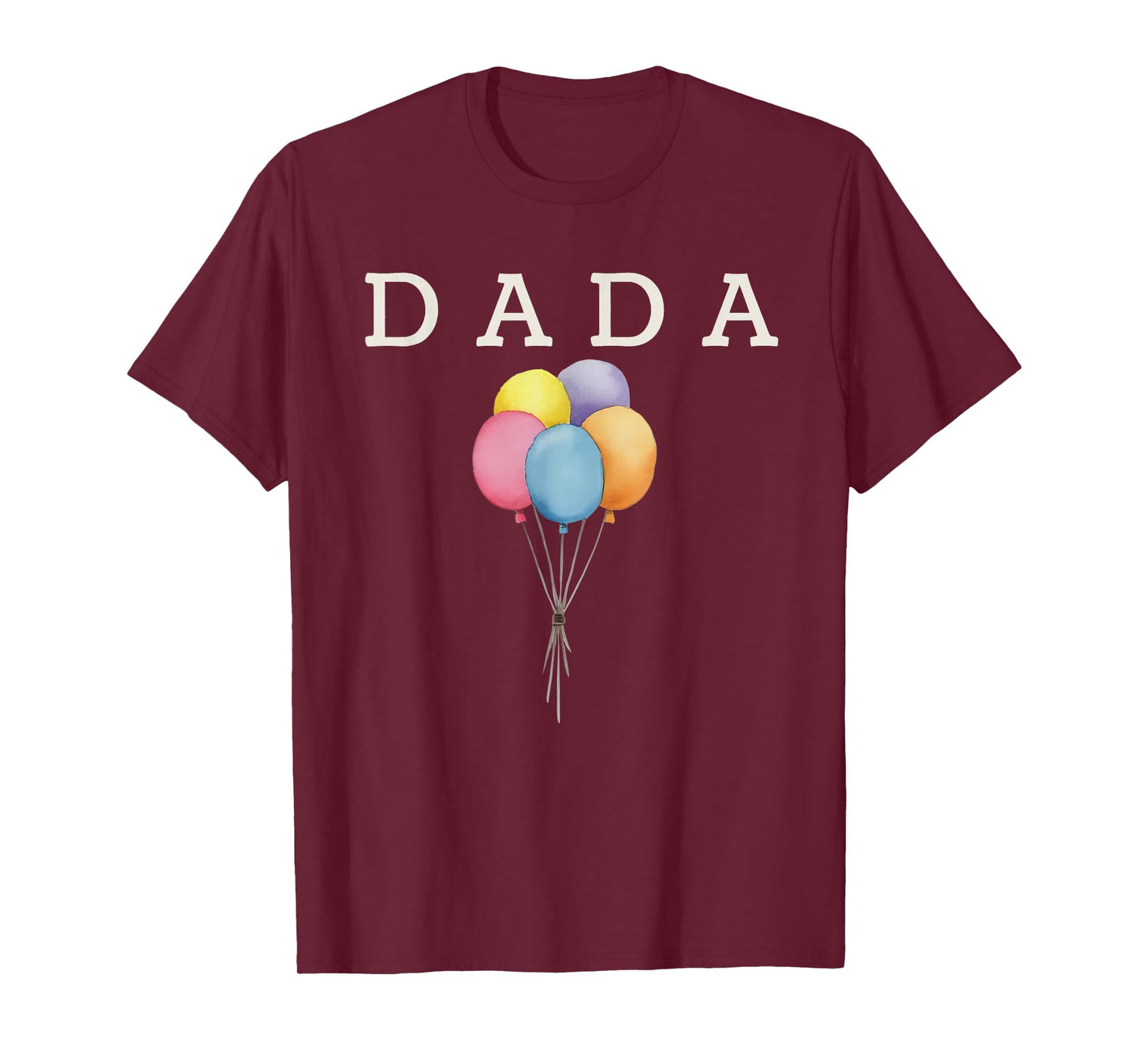 Dada of The Rainbow Balloon Birthday Boy Girl Family T-Shirt