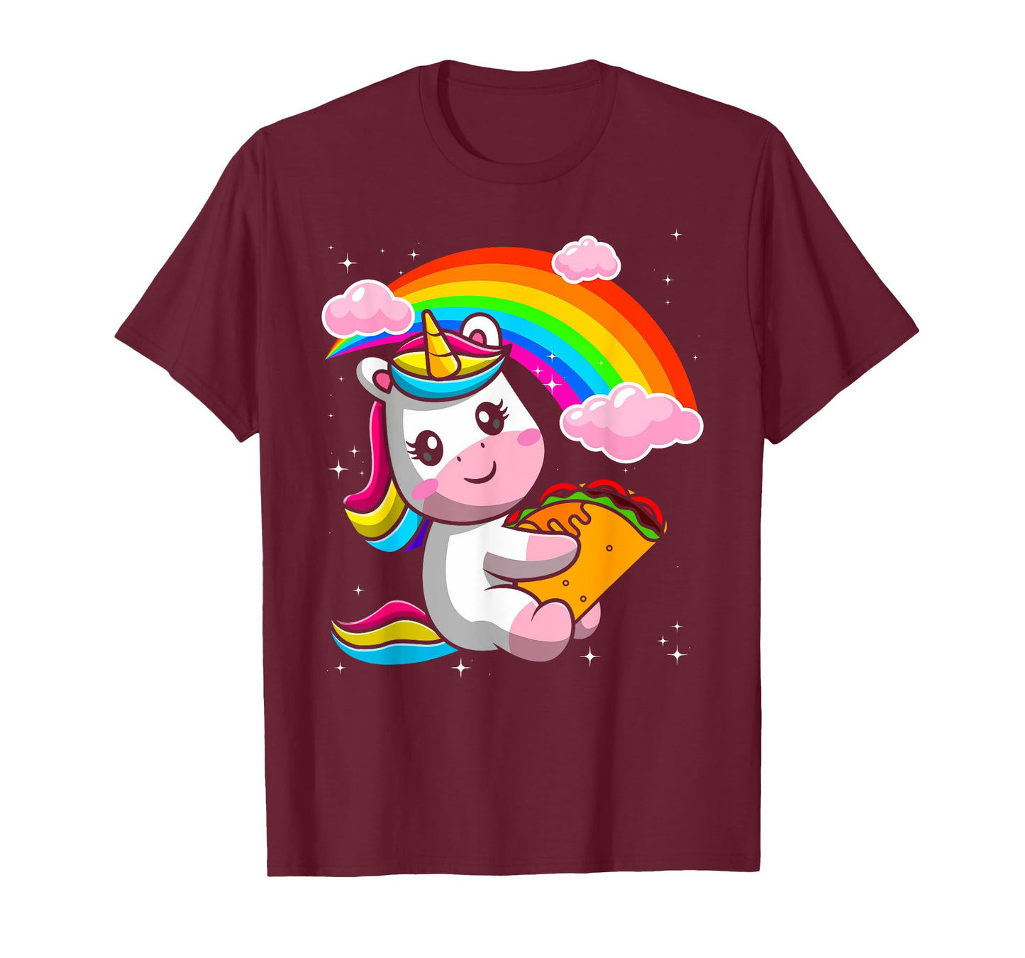 Unicorn Taco Rainbow Fiesta Cinco De Mayo Toddler Girls Kids T-Shirt