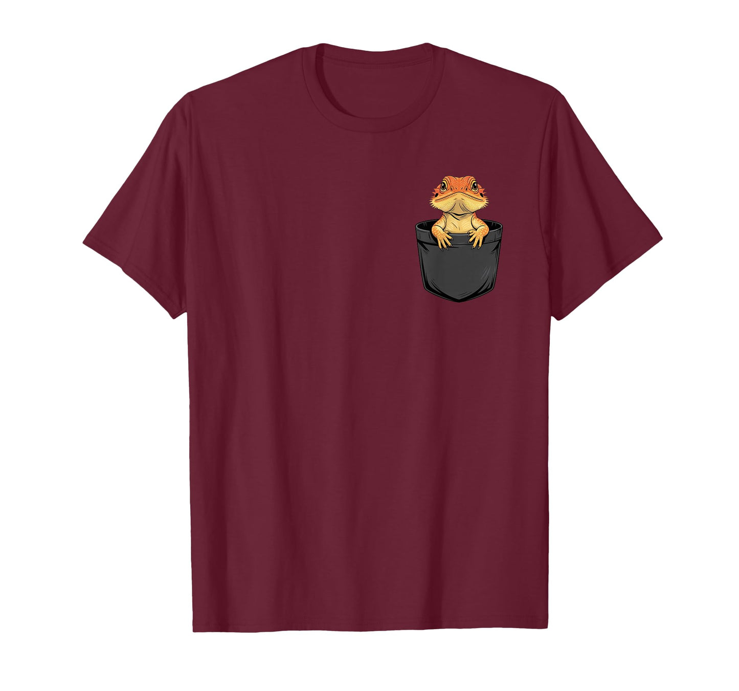 Bearded Dragon in Pocket Cute Reptile Lizard Owner Pet Lover T-Shirt