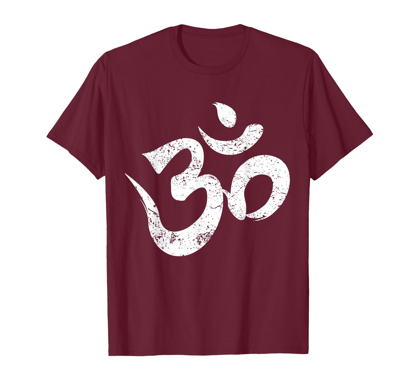 Distressed Om Meditation Spiritual Indian Yoga Symbol Om T-Shirt