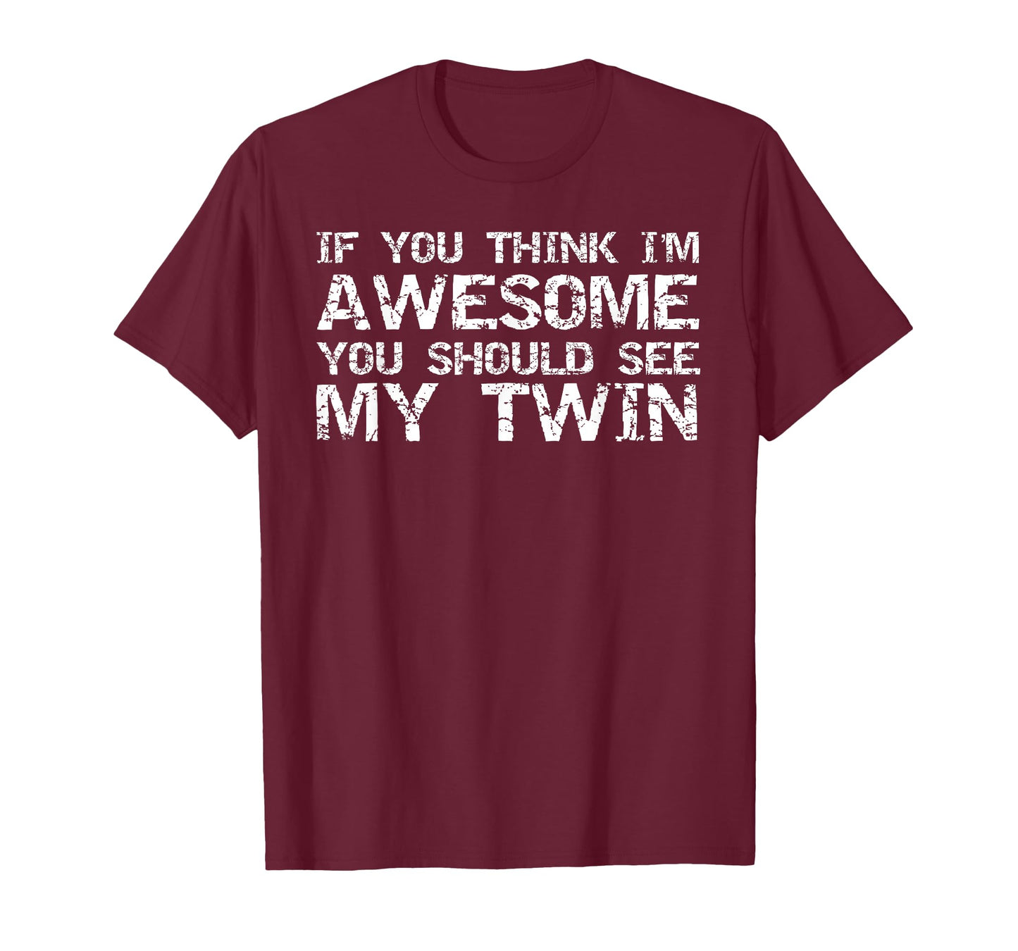 Funny Gift for Twin from Twin If You Think I'm Awesome Joke T-Shirt