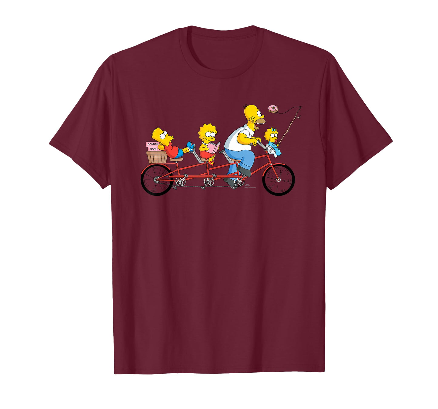 The Simpsons Father's Day Homer and Kids Bike Ride with Dad T-Shirt