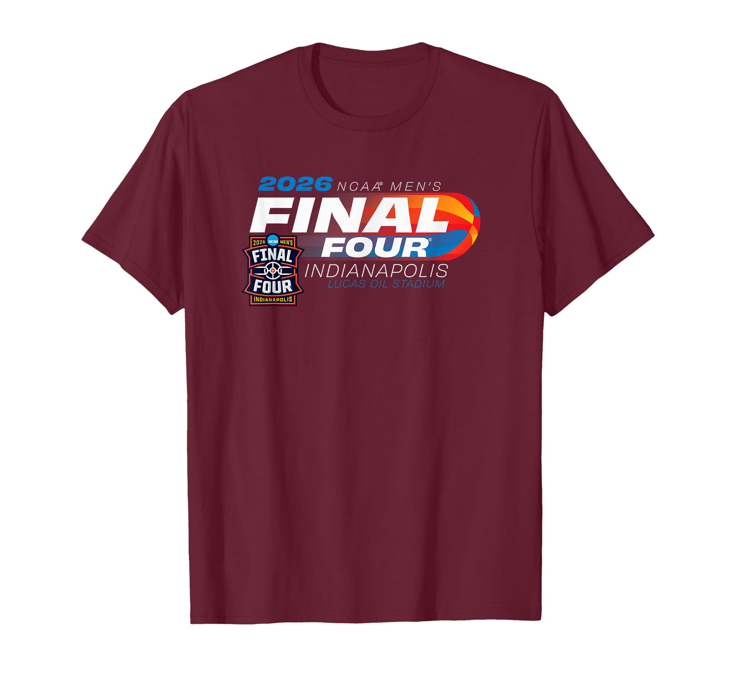 NCAA Final Four 2026 Men's Basketball Indianapolis Black T-Shirt