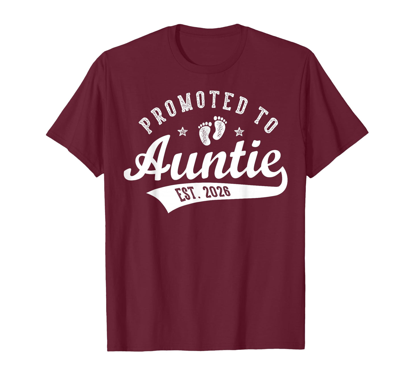 Promoted to Auntie Est. 2026 Baby Announcement Matching T-Shirt