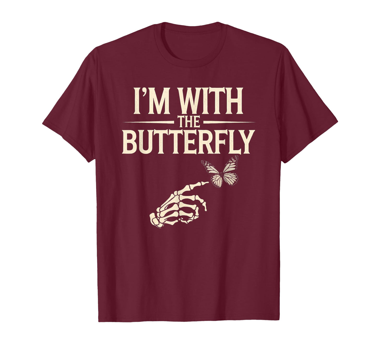 I'm With Butterfly Halloween Costume Couples Matching Gifts T-Shirt