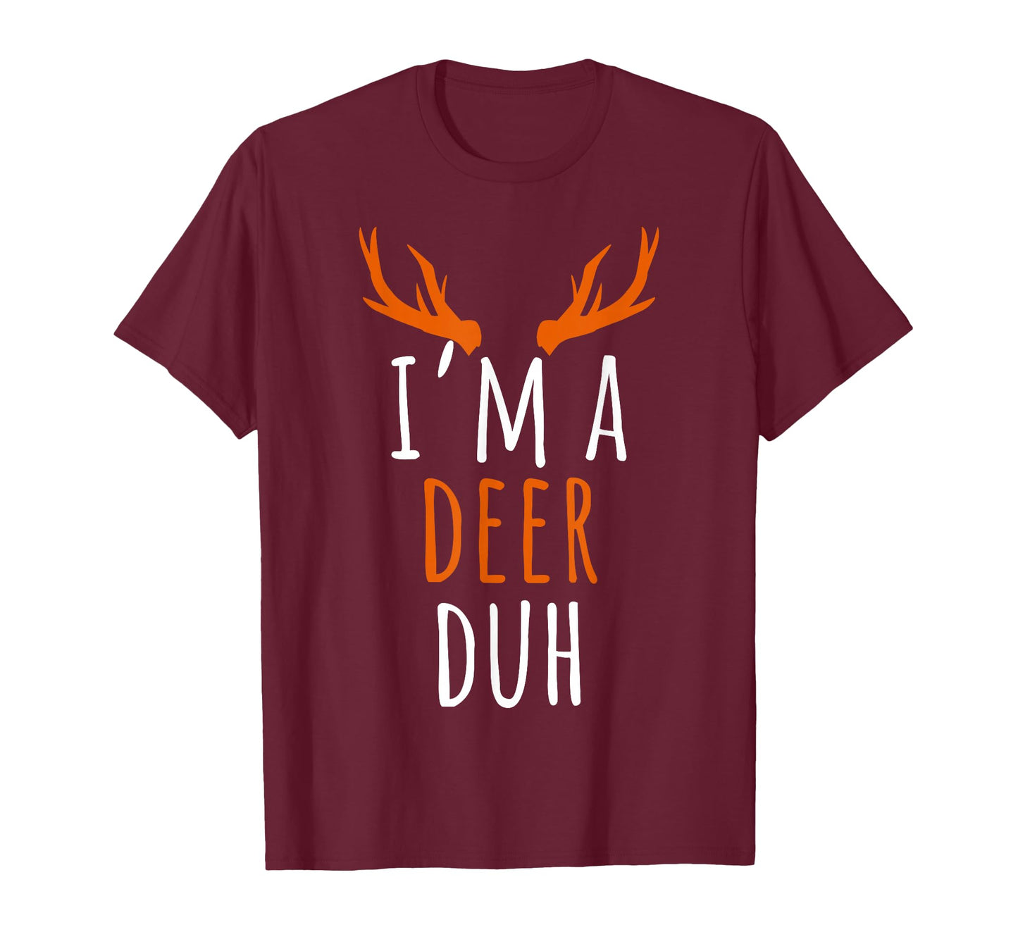 Im A Deer Costume Funny Reindeer Sven Adult Cute Matching T-Shirt
