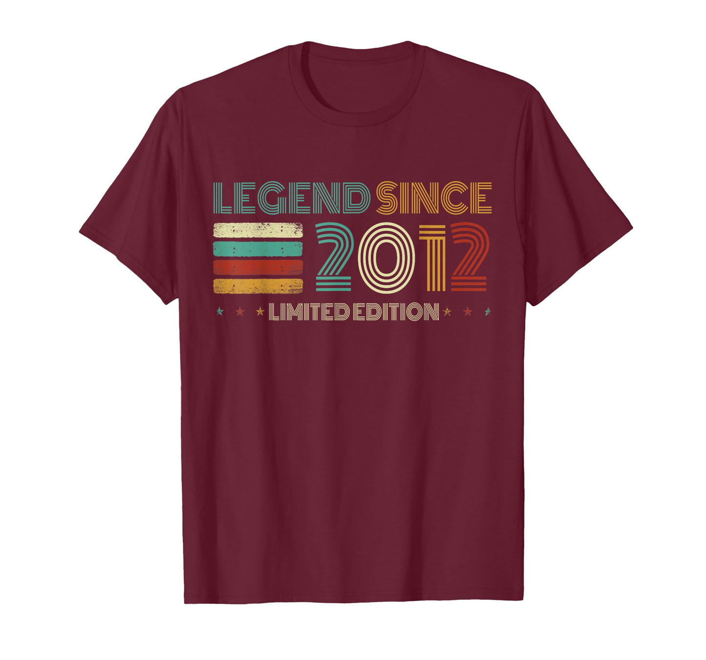 13 Years Old Legend Since 2012 13th Birthday T-Shirt