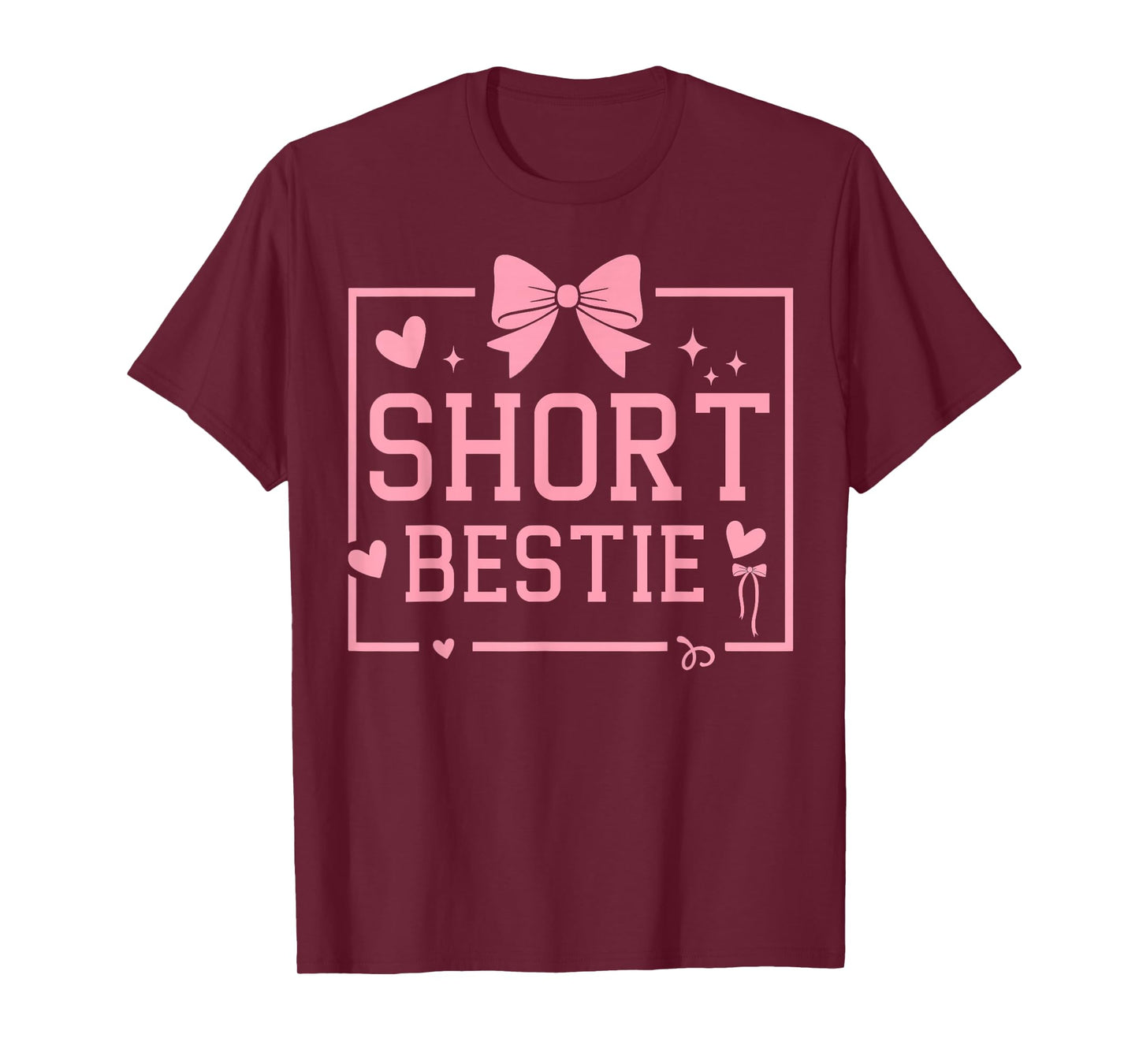 Best Friend Matching Tall Short Bestie Besties Matching BFF T-Shirt