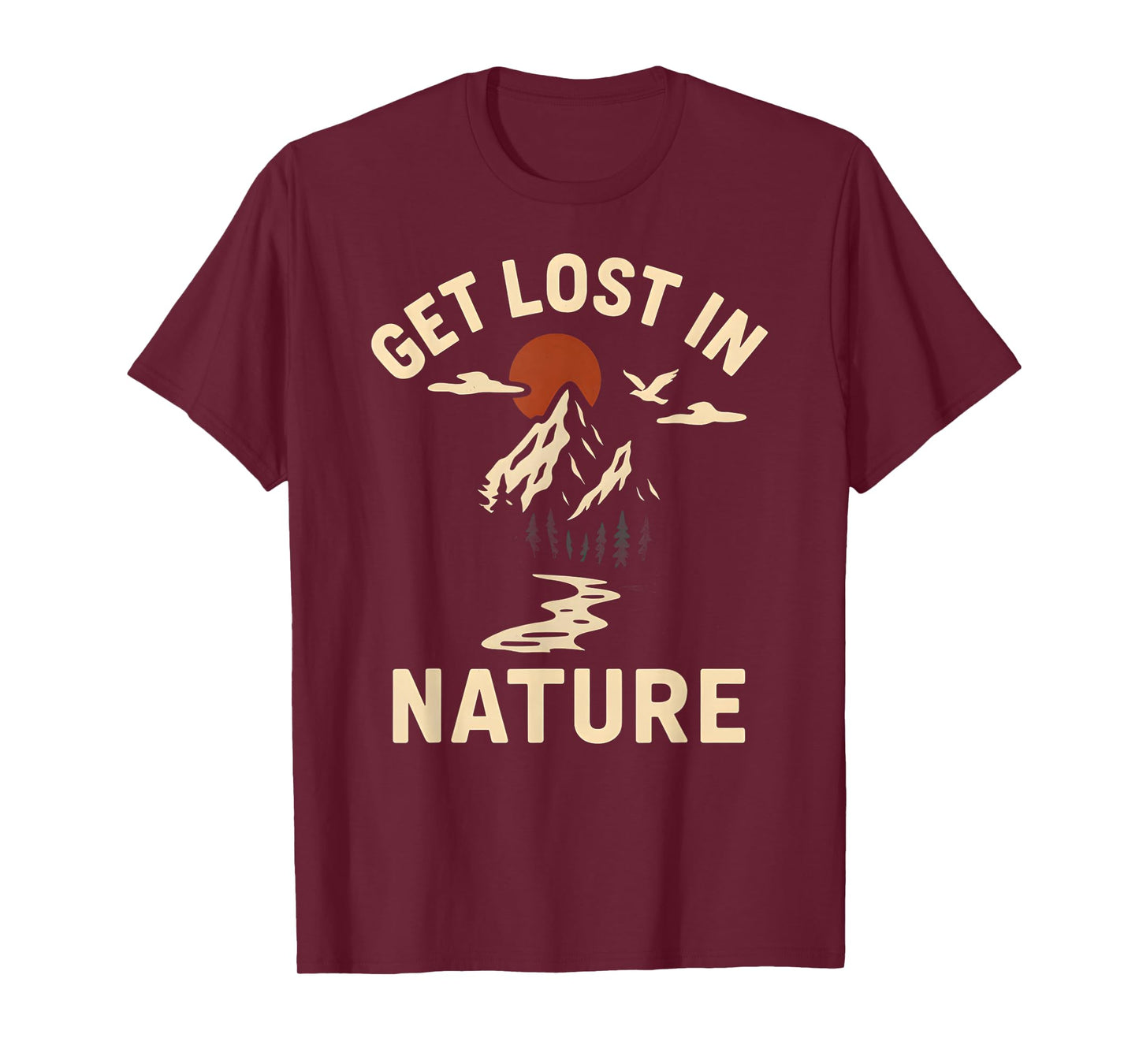 Creation Get Lost in Nature Vintage Mens Christian Religious T-Shirt