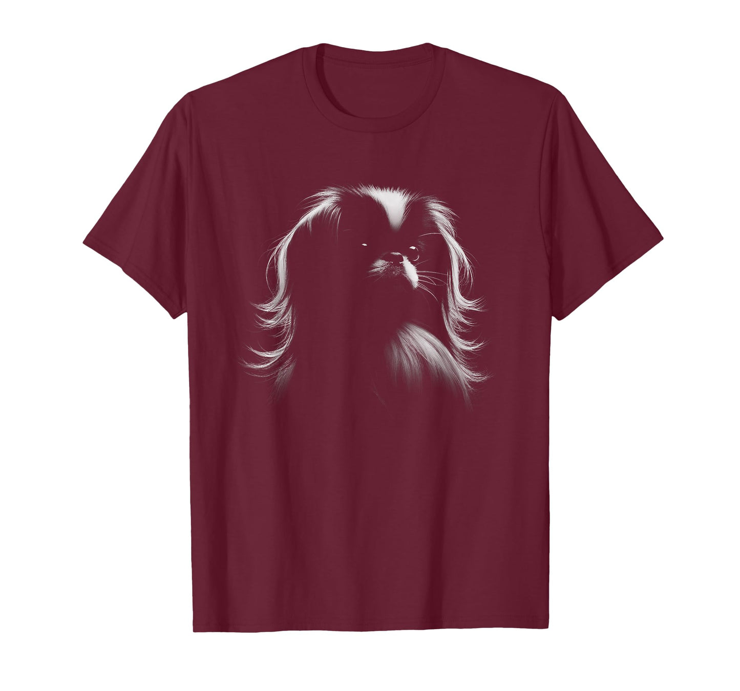Japanese Chin Dog Face Art Design T-Shirt