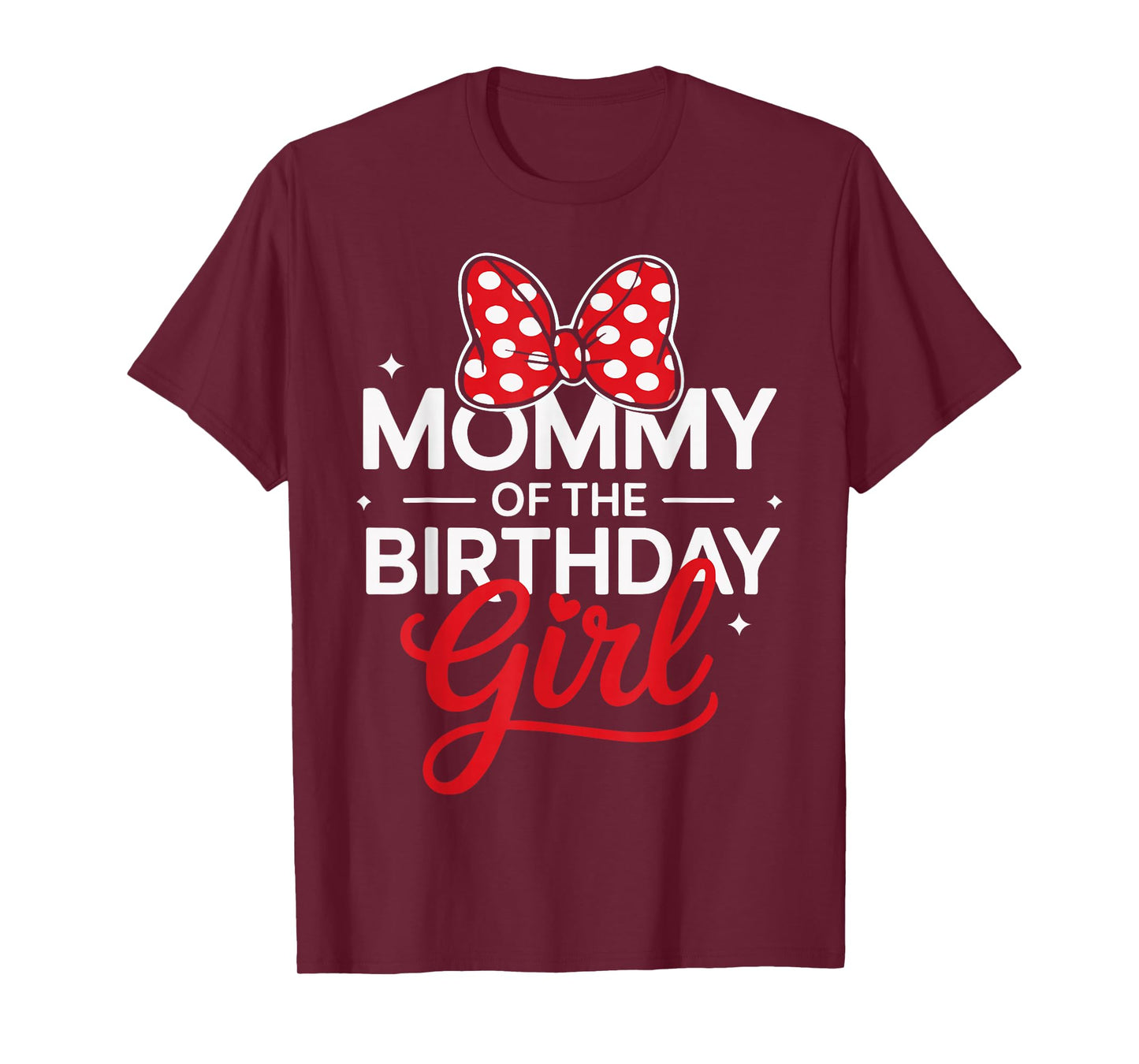 Mommy Of The Birthday Girl Cute Pink Family Matching Party T-Shirt