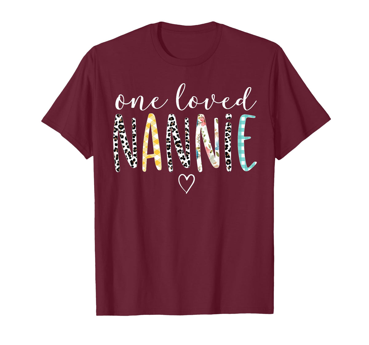 Nannie Gifts Women One Loved Nannie Mother's Day T-Shirt