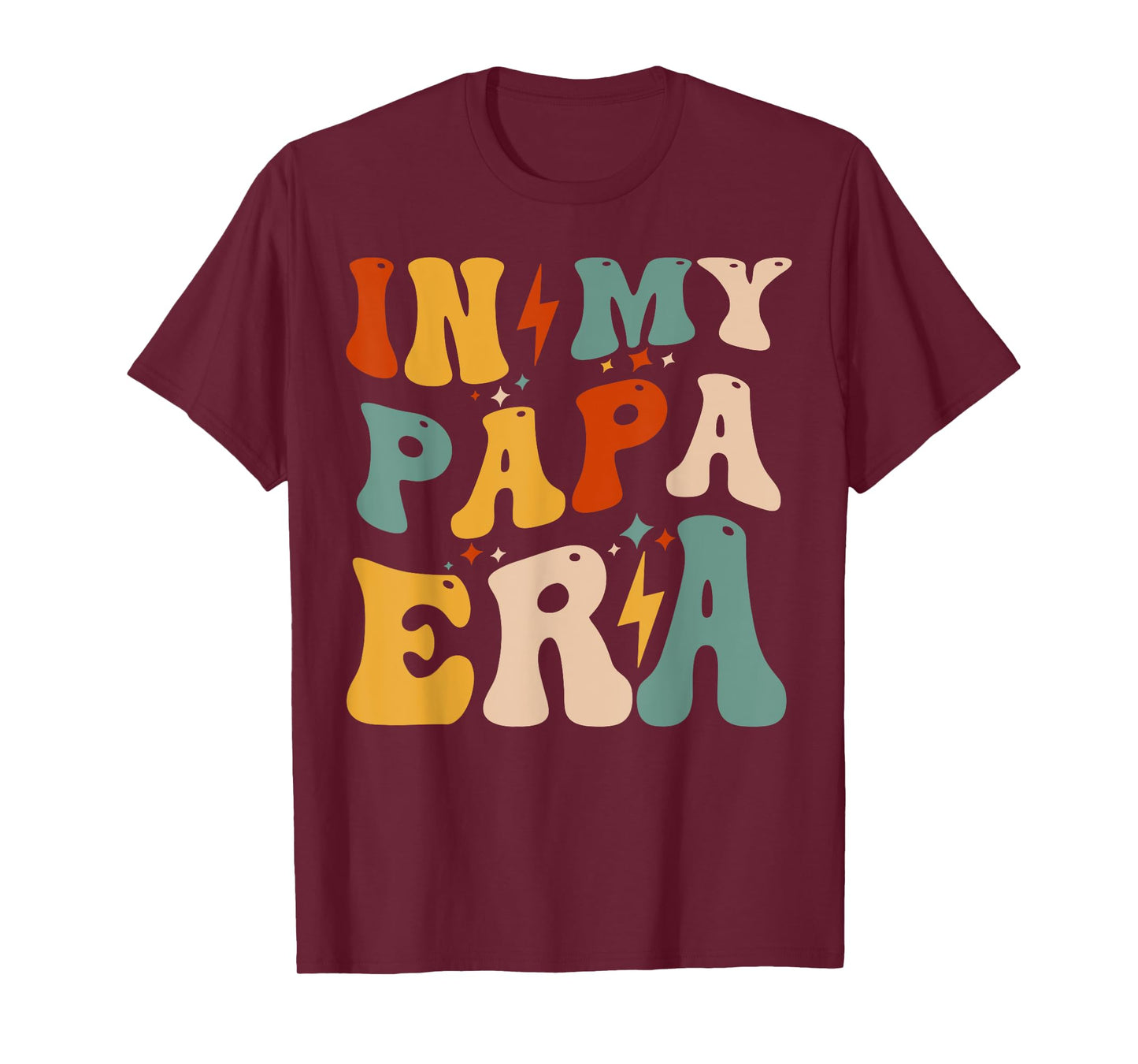 Retro Groovy In My Papa Era Funny Father's Day For Mens T-Shirt